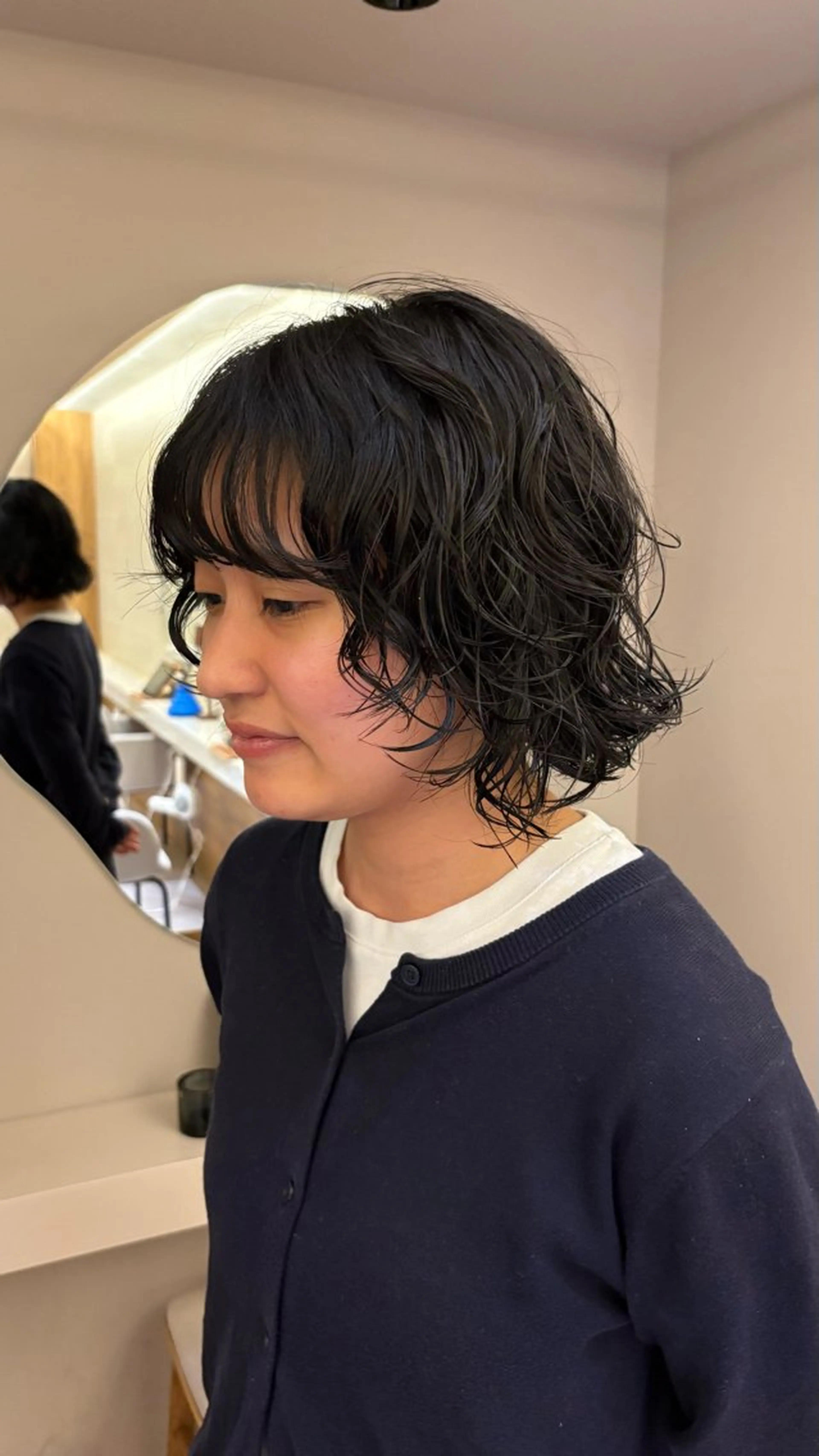 ショート パーマ 《無料カットモデル / perm》ナミのヘアスタイル