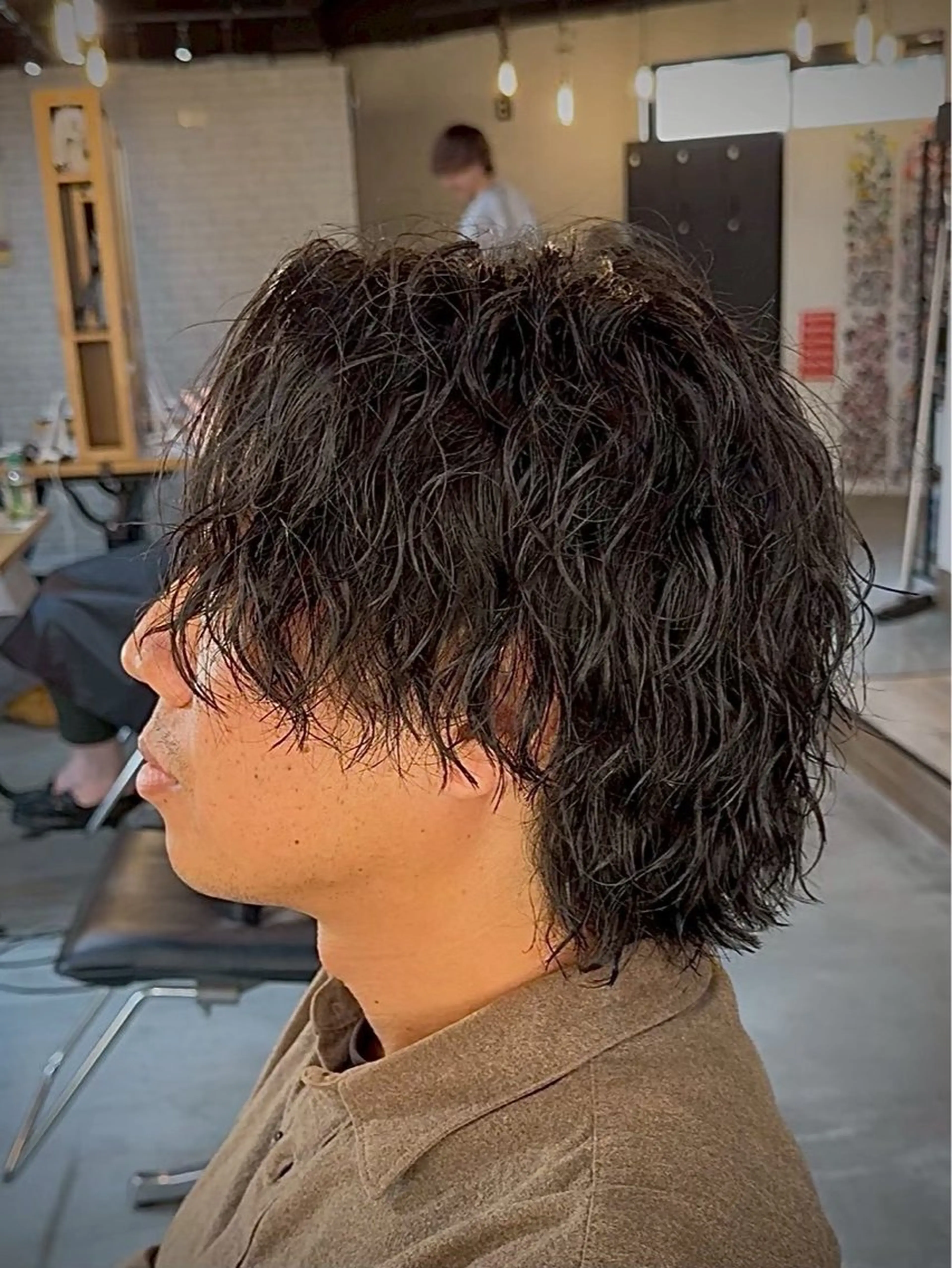 ショート パーマ メンズ おがた たくむの眉毛・アイブロウイメージ