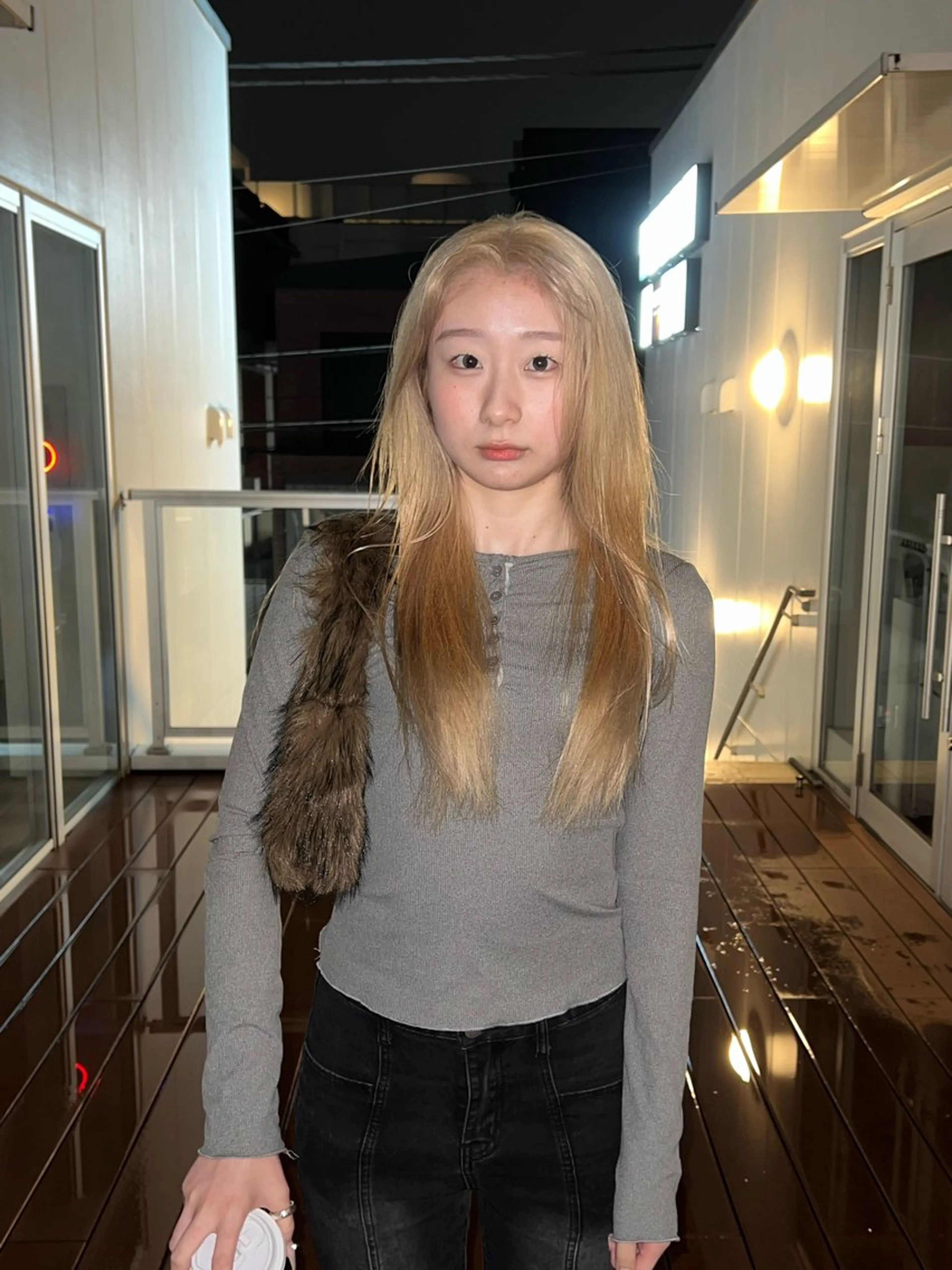 ロング カラー ブロンド ヘアカラー hair &beauty ien.所属・KAISEI 表参道のヘアスタイル