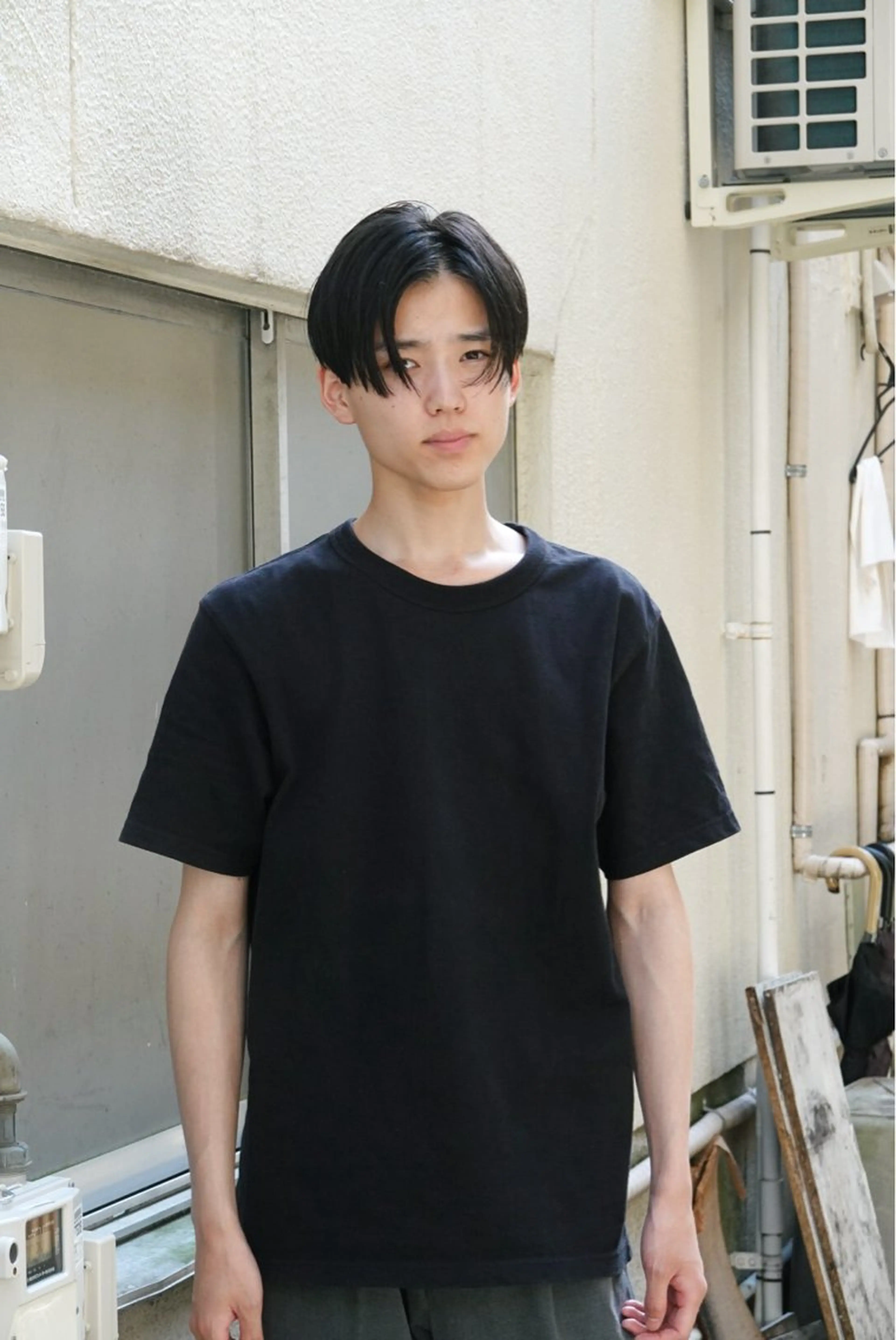 メンズカット＋ニュアンスパーマ（センターパート）の写真