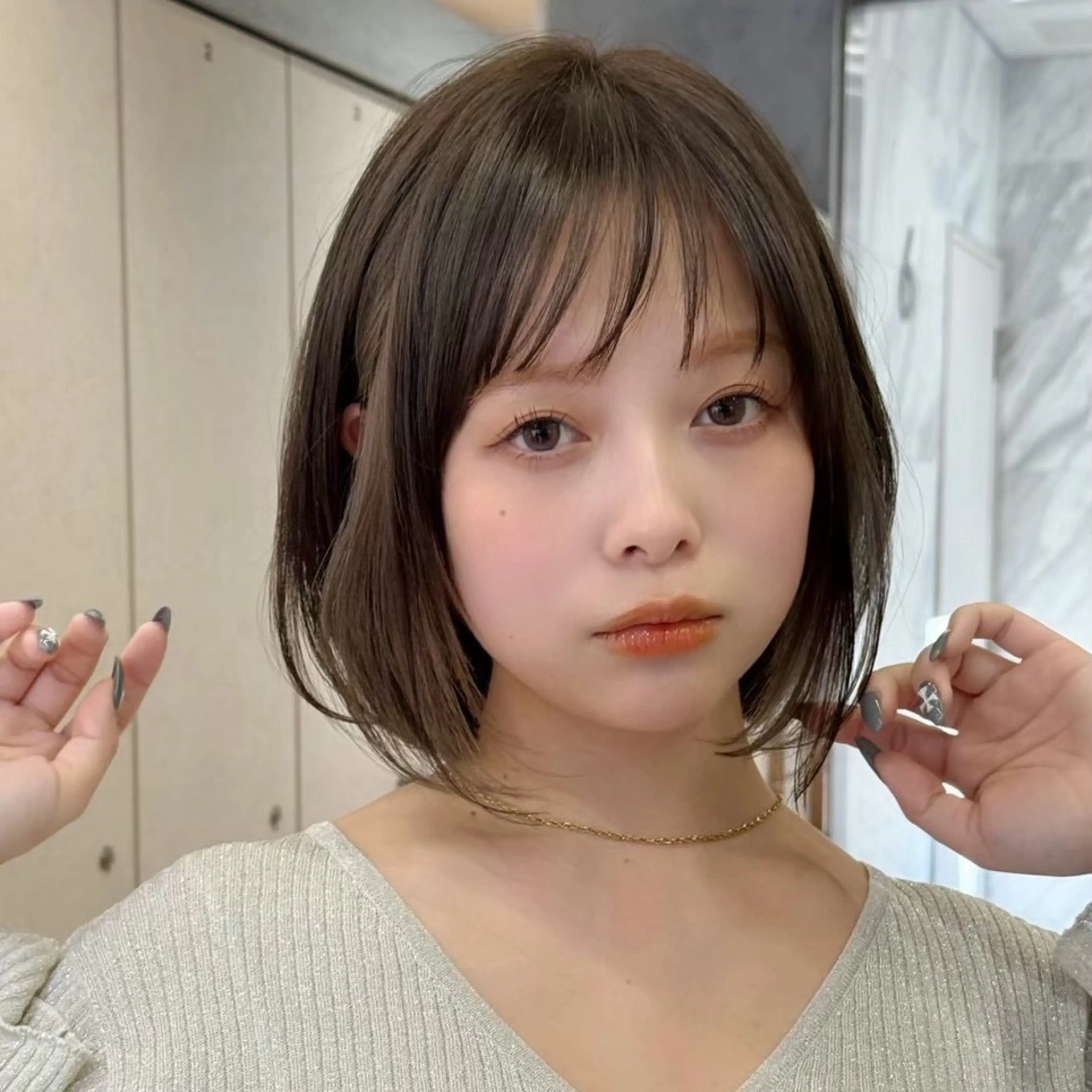 ショート ボブ/レイヤー/ 縮毛矯正/ 渡邊莉玖のヘアスタイル