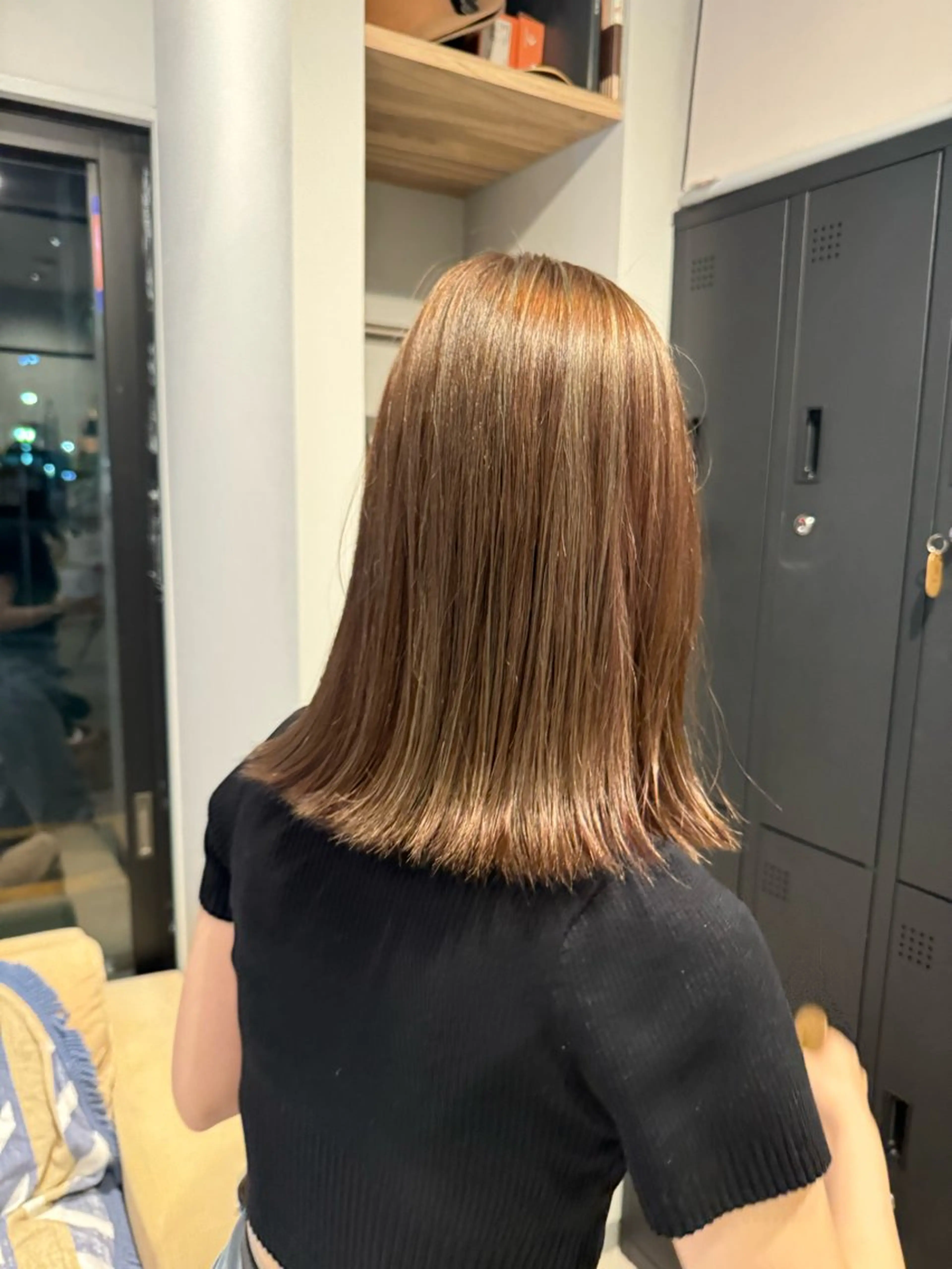 カラー ベージュカラー ハイライトカラー オリーブベージュ Revie  hair所属・Hiyori/透明感 /ボブ/矢場町のヘアスタイル