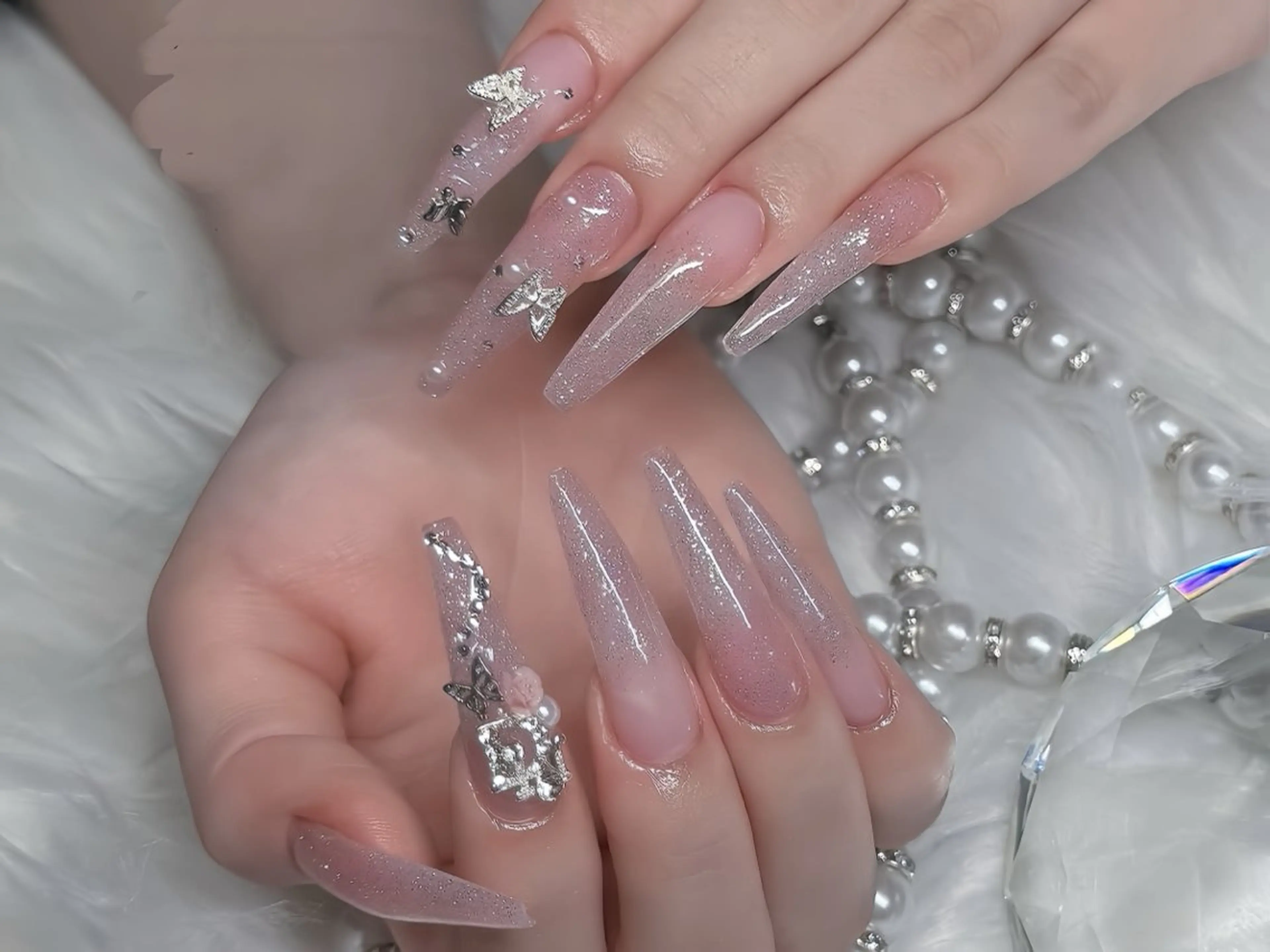 ネイル べっ甲ネイル チークネイル フラッシュネイル フラワーネイル フットネイル ハンドネイル Rin Nail Shinokuboのネイルデザイン