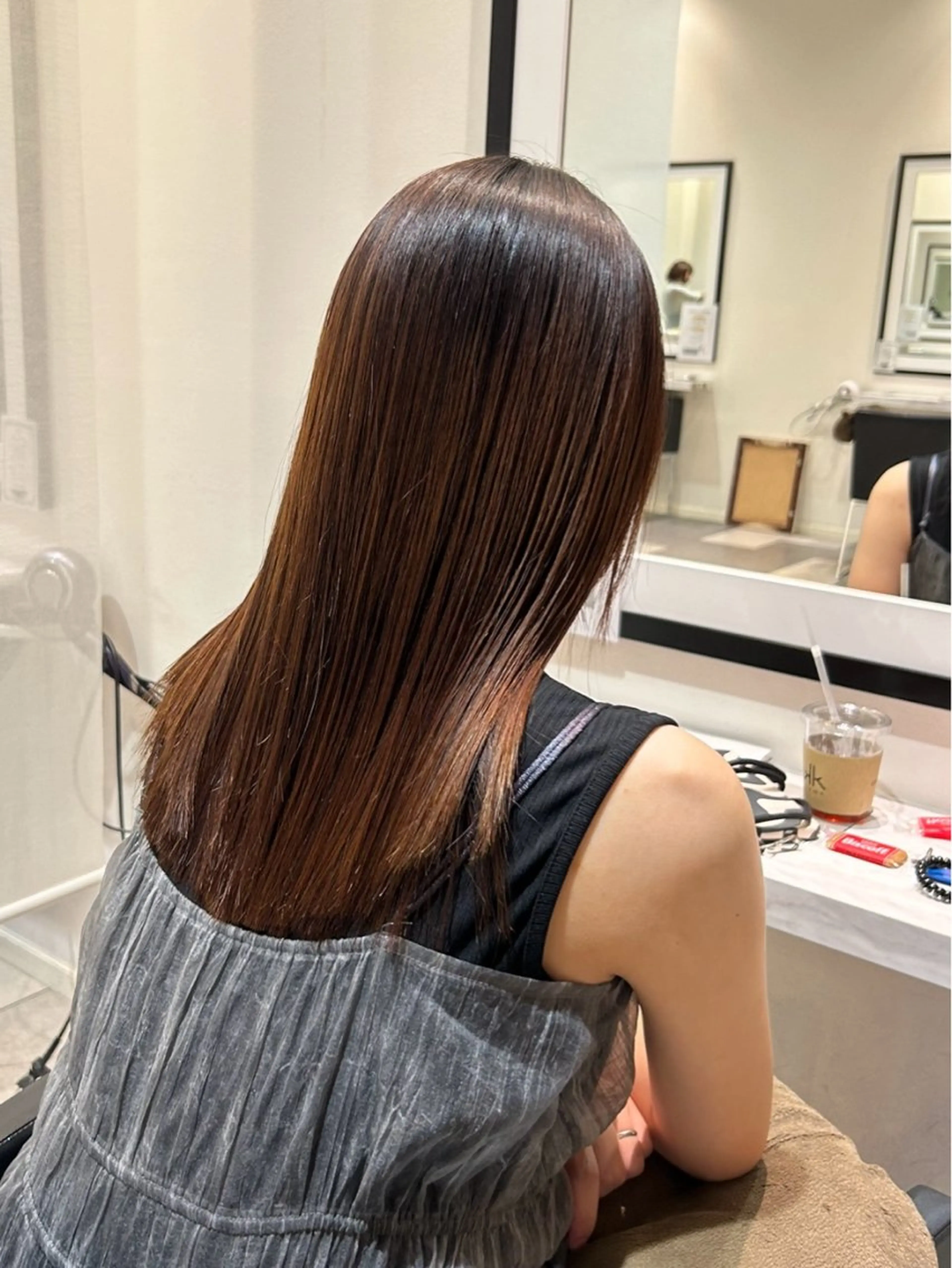 ミディアム パーマ ボブ くびれヘア 外ハネヘア 縮毛矯正 美髪矯正/ 伊藤 更のヘアスタイル