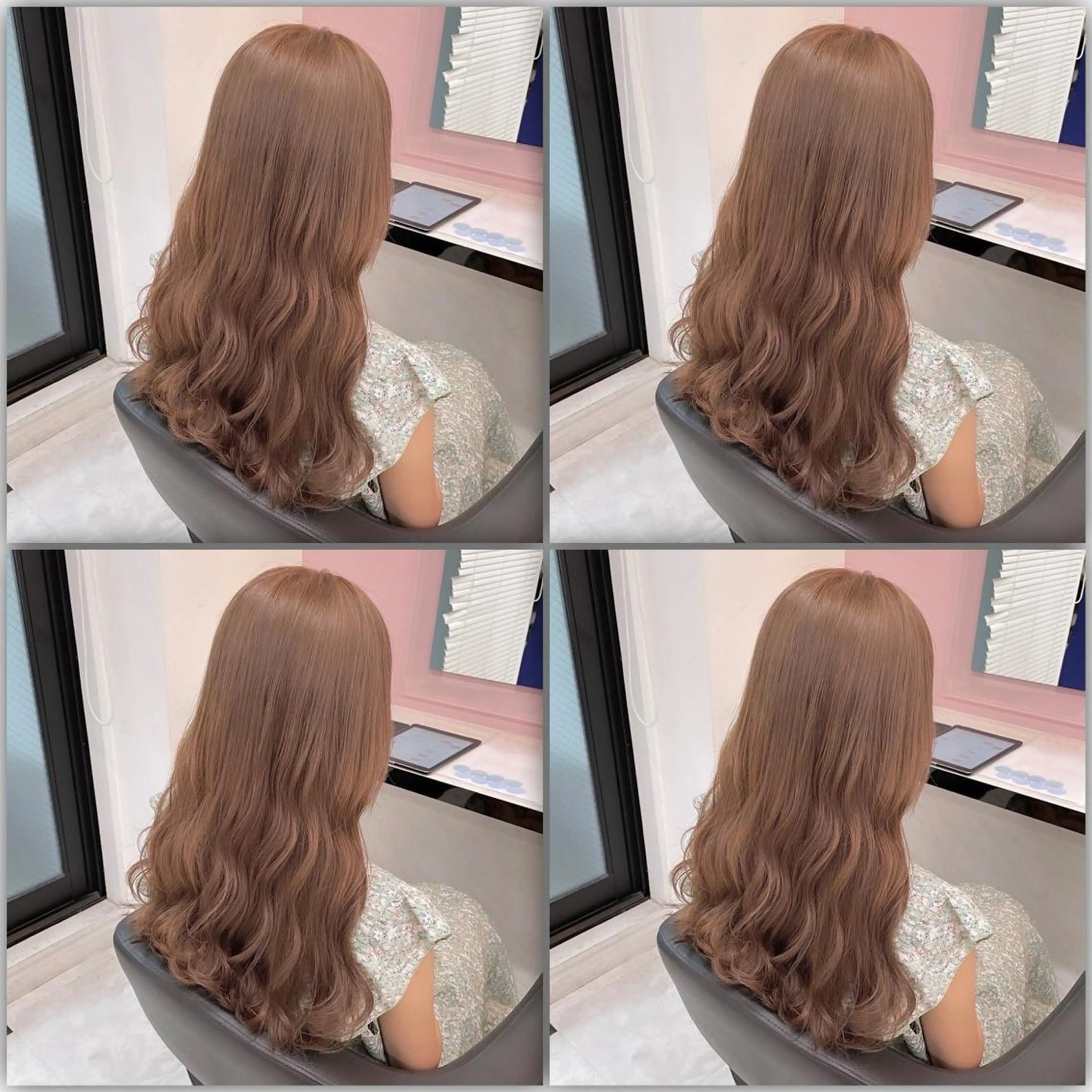 ロング カラー ダブルカラー 韓国ヘアKYONのヘアスタイル