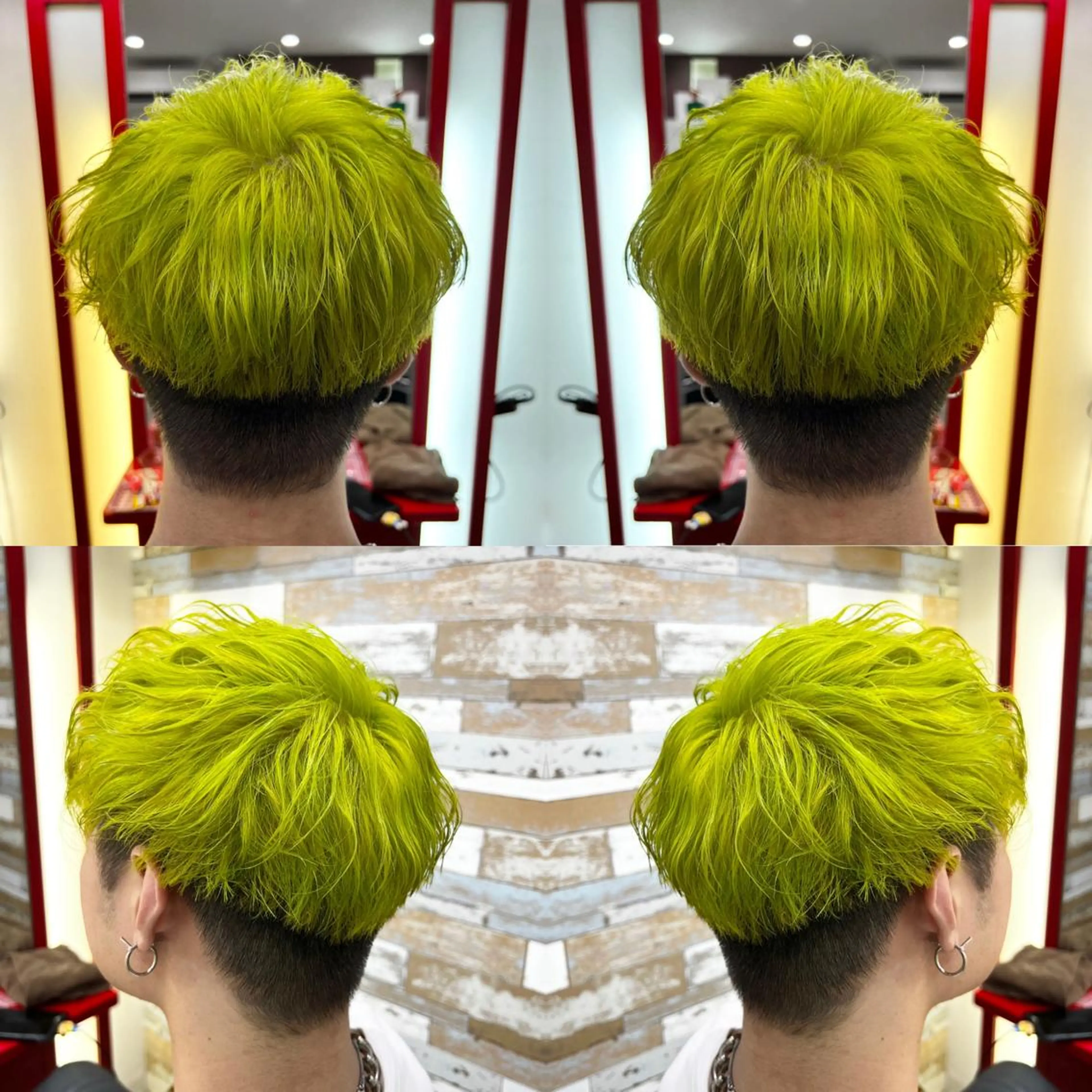 ショート カラー メンズ ヘアカラー トリートメント "PEPPU "所属・🌈推し色派手髪 ハイトーンShinのヘアスタイル