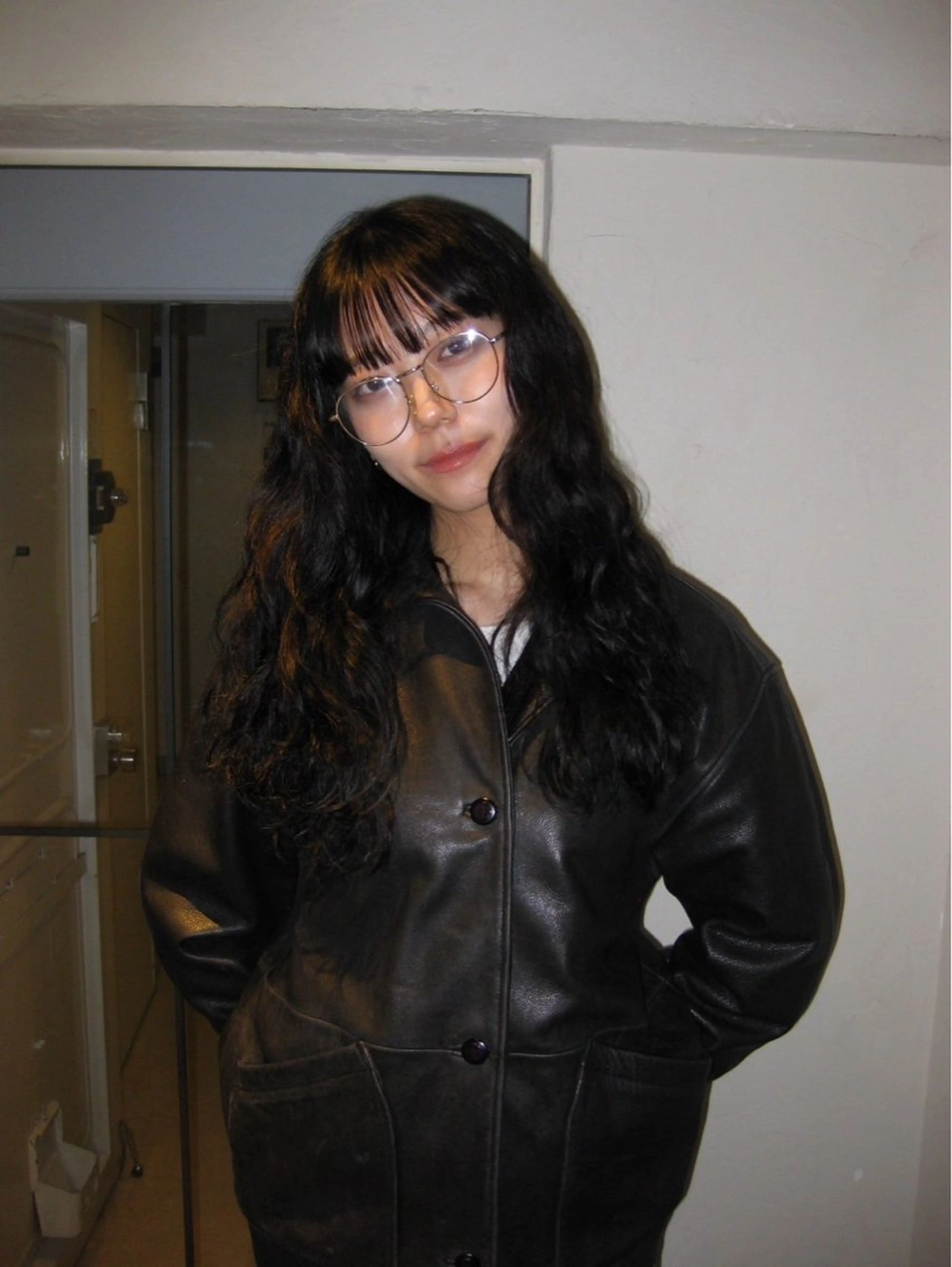 セミロング カラー パーマ 今井 香奈恵のヘアスタイル