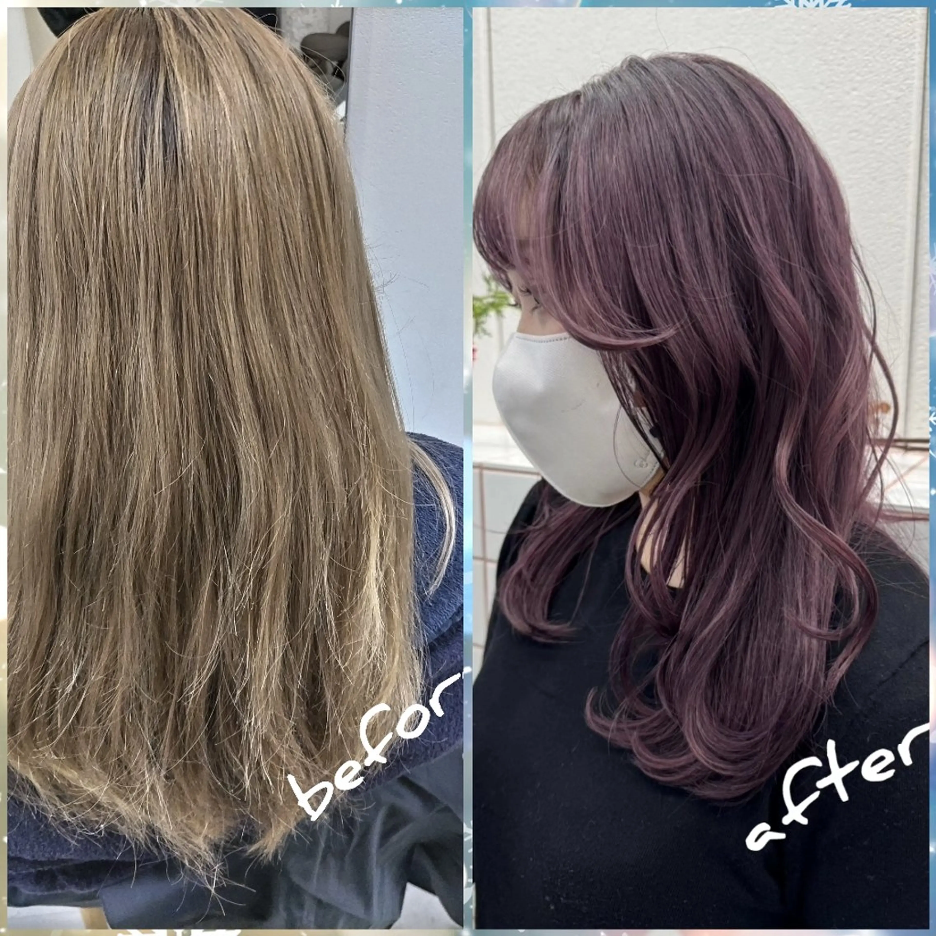 カラー ブリーチ 🌸花屋併設🌸石垣 友基のヘアスタイル