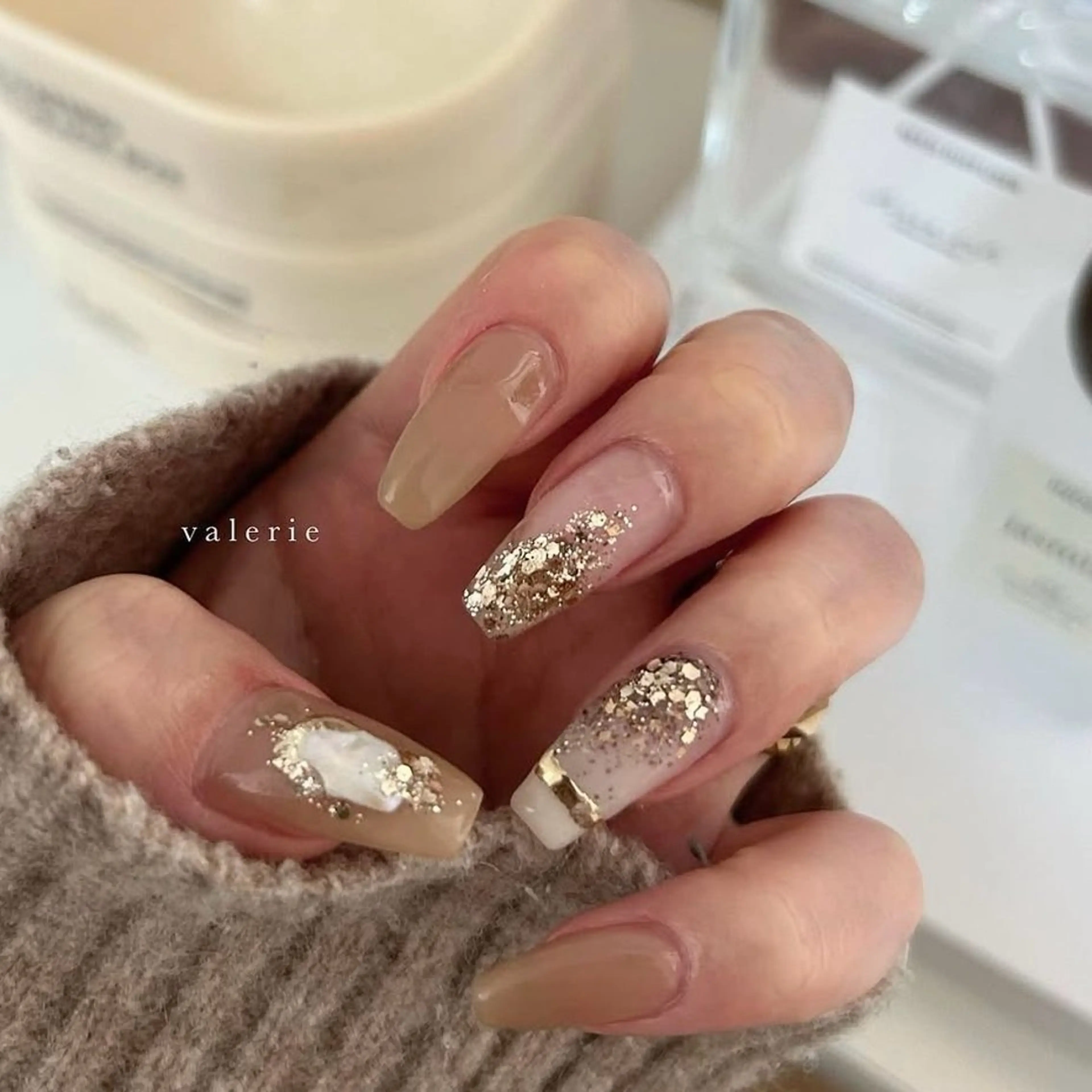 セミロング ハンドネイル private nailsalon valerie所属・valerie /  miyuのネイルデザイン