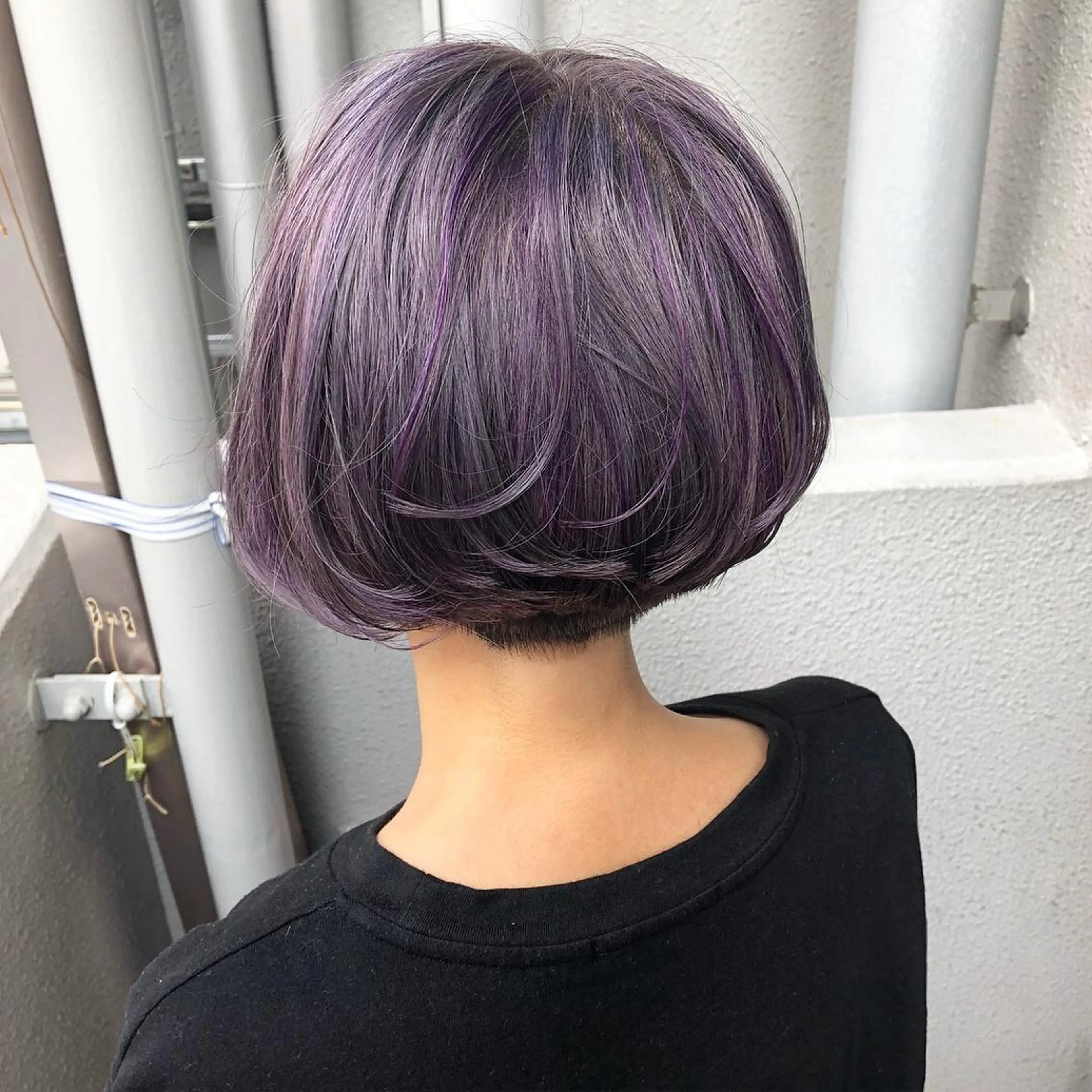 ショート カラー ヘアカラー トリートメント Lull (シェアサロンReco VIProom)所属・Lull1人美容室 バレイヤージュのヘアスタイル