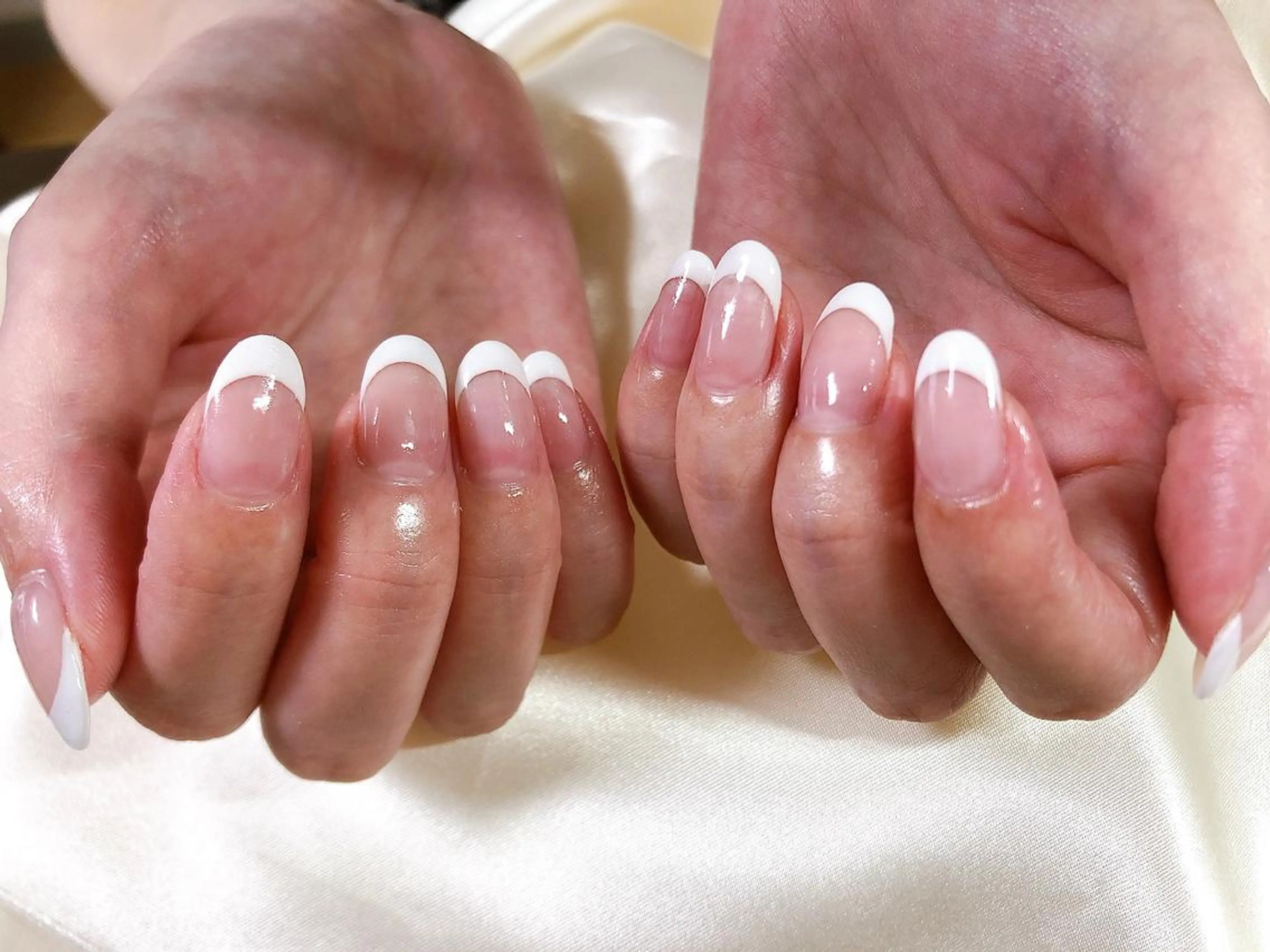 ネイル フレンチネイル シンプルネイル Mogu nail 二子玉川のネイルデザイン