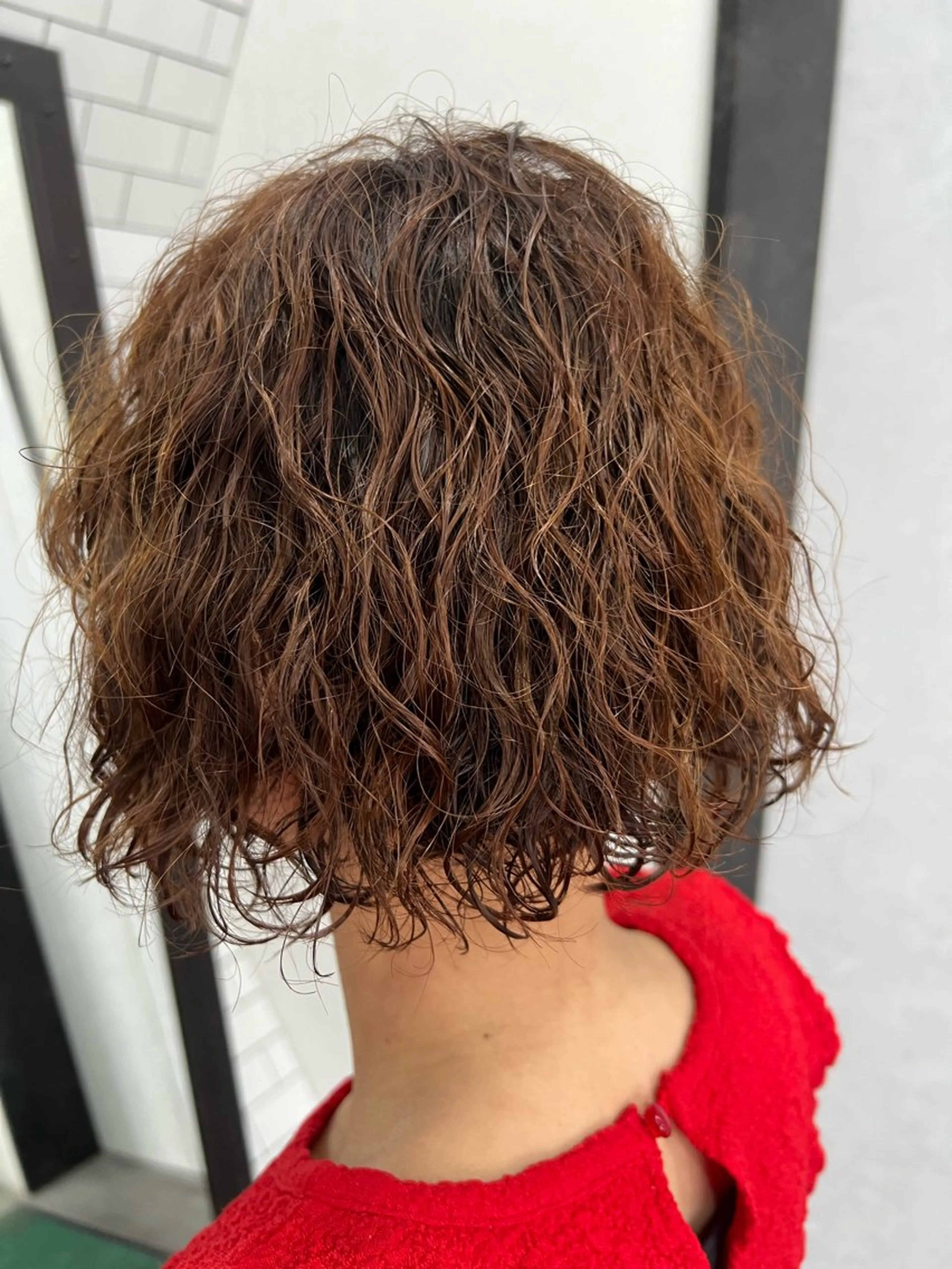 ショート カット パーマ 紙屋町ショート /ボブ　パーマ河内蓮のヘアスタイル