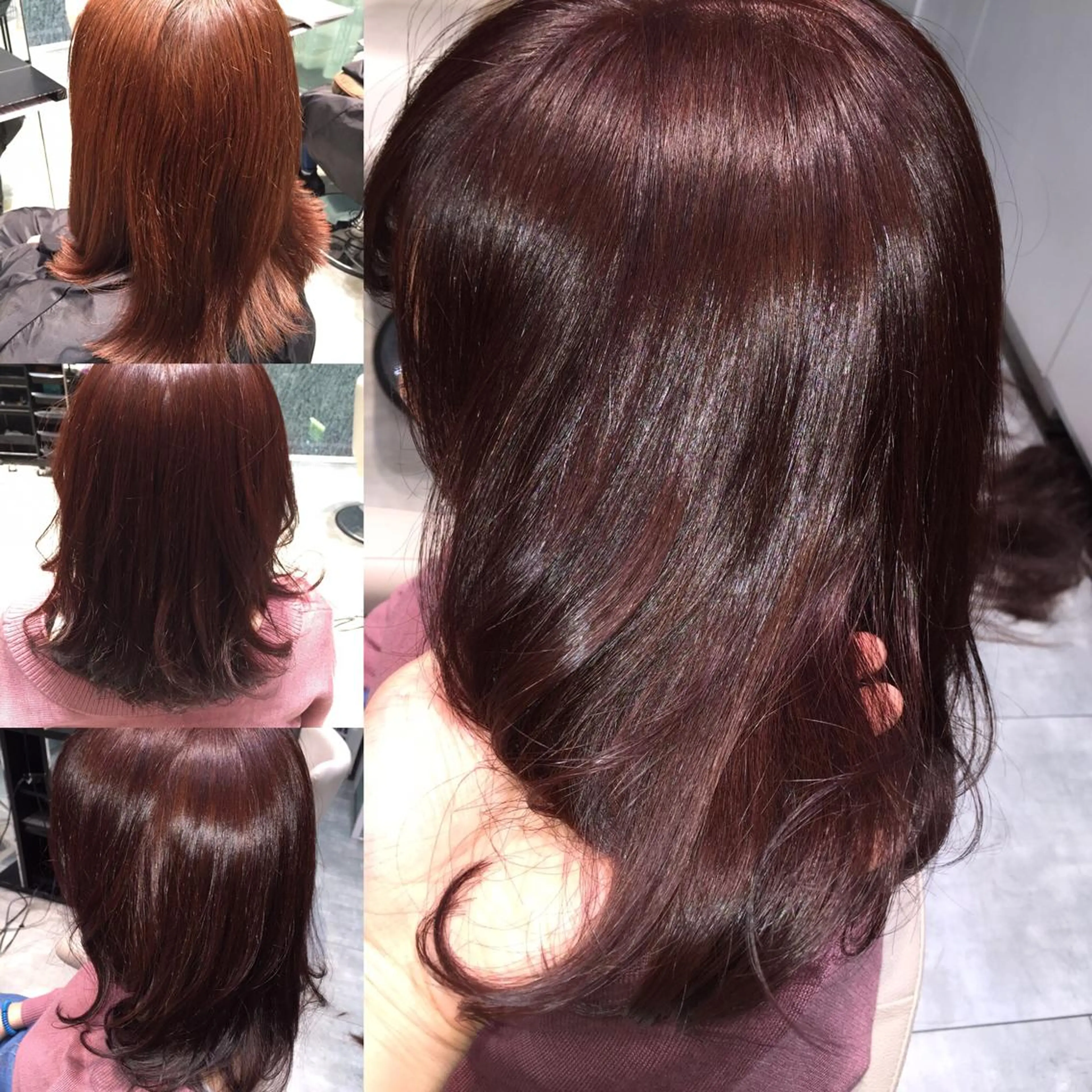 ショート ミディアム セミロング ロング カラー ピンクカラー バイオレットカラー Re:ta KANZOのヘアスタイル