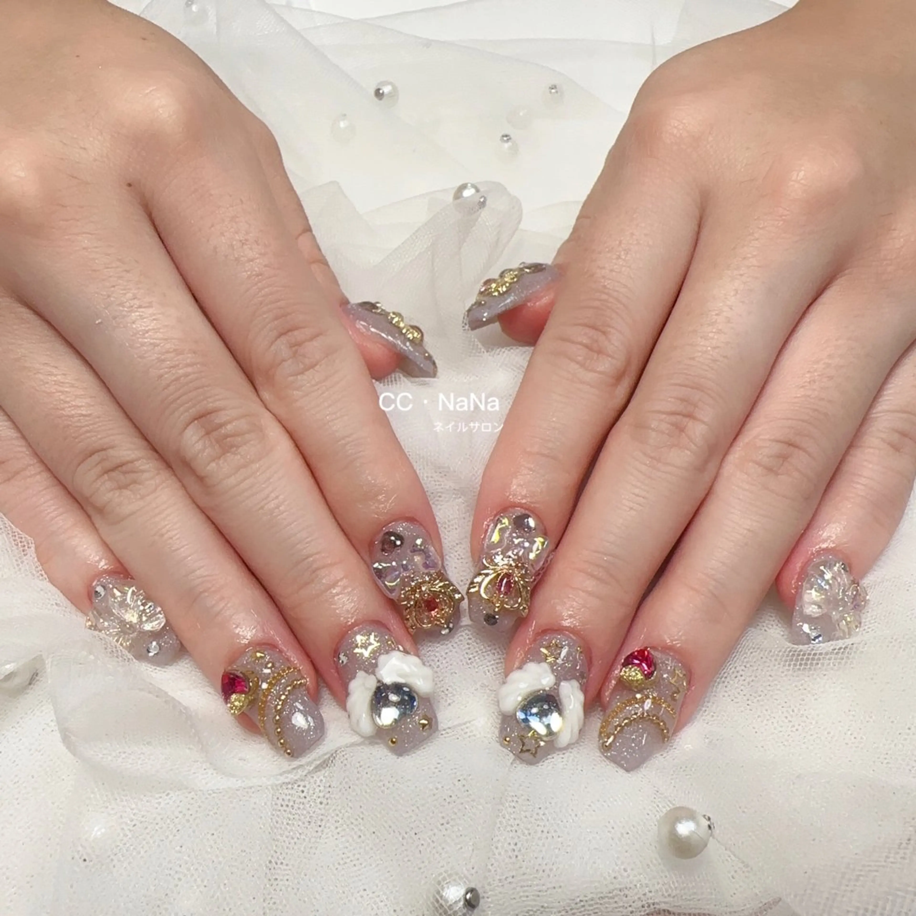 ネイル 持ち込み ハンドネイル CCNaNaスカルプ 長さだし専門💎Yoのネイルデザイン