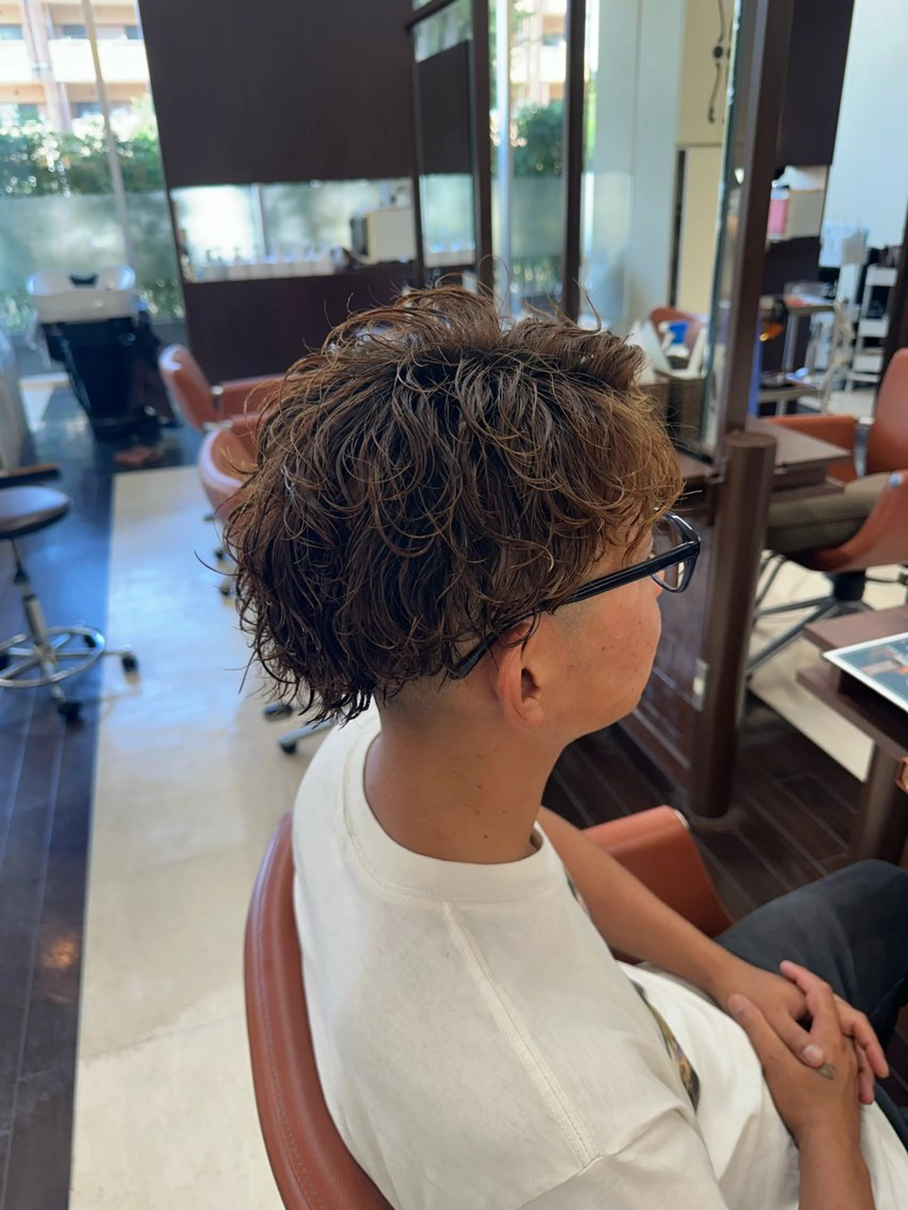 ショート カラー パーマ メンズ カット パーマ ヘアセット 毎月230人担当/ メンズヘア/清和武虎のヘアスタイル