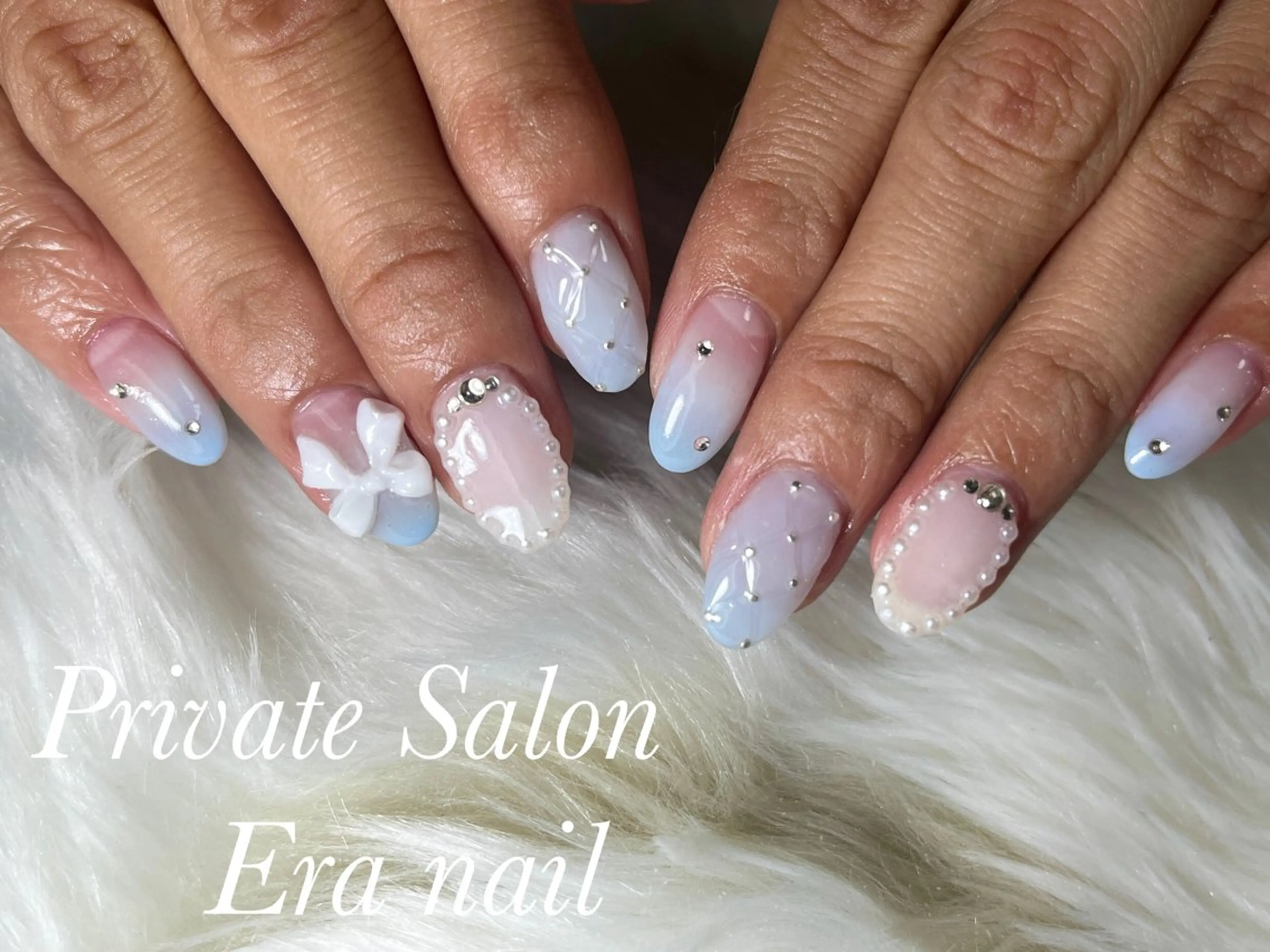 ネイル リボン Era nailのネイルデザイン