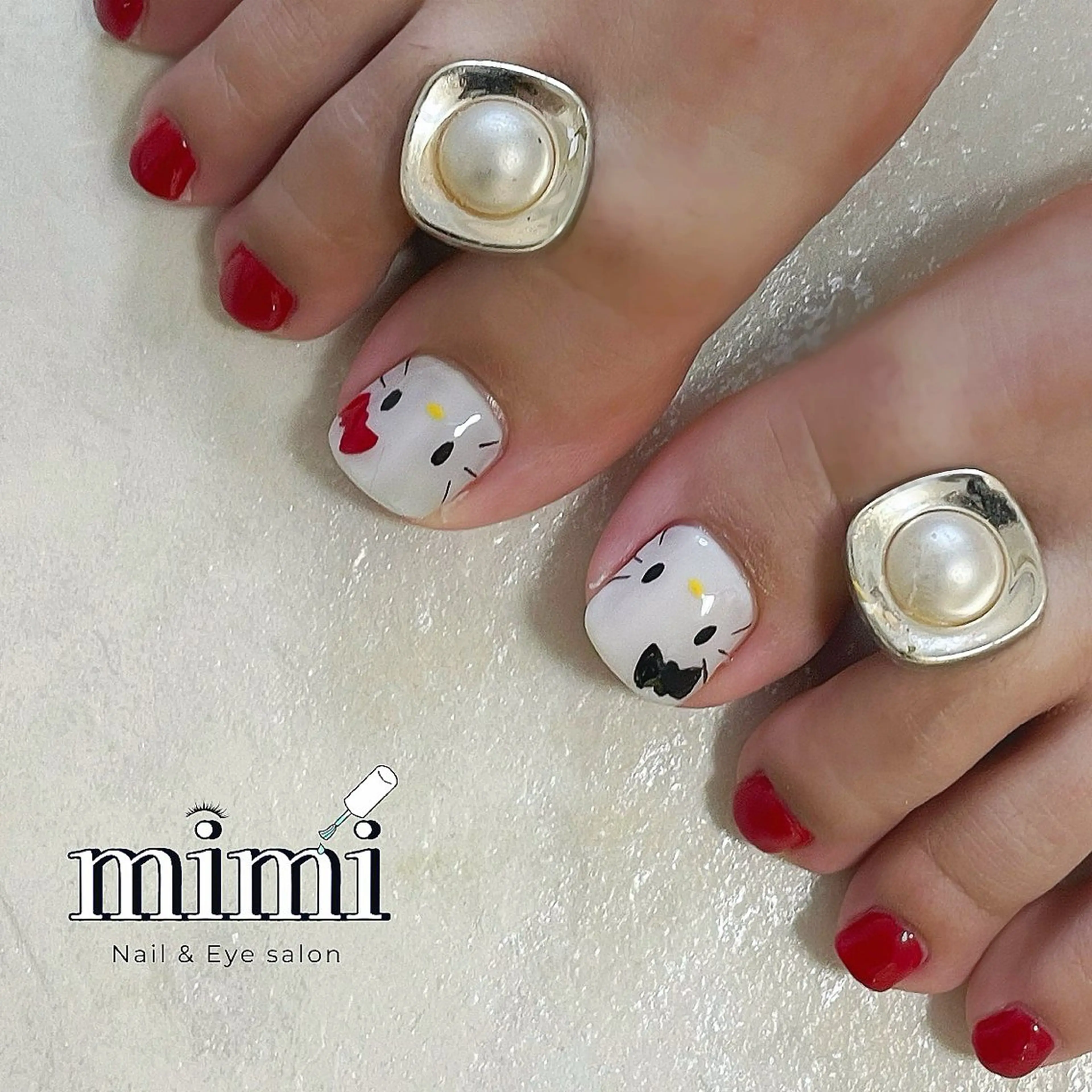 ネイル アートネイル フットネイル 夏ネイル フットネイル Nail&Eye Ruruのネイルデザイン