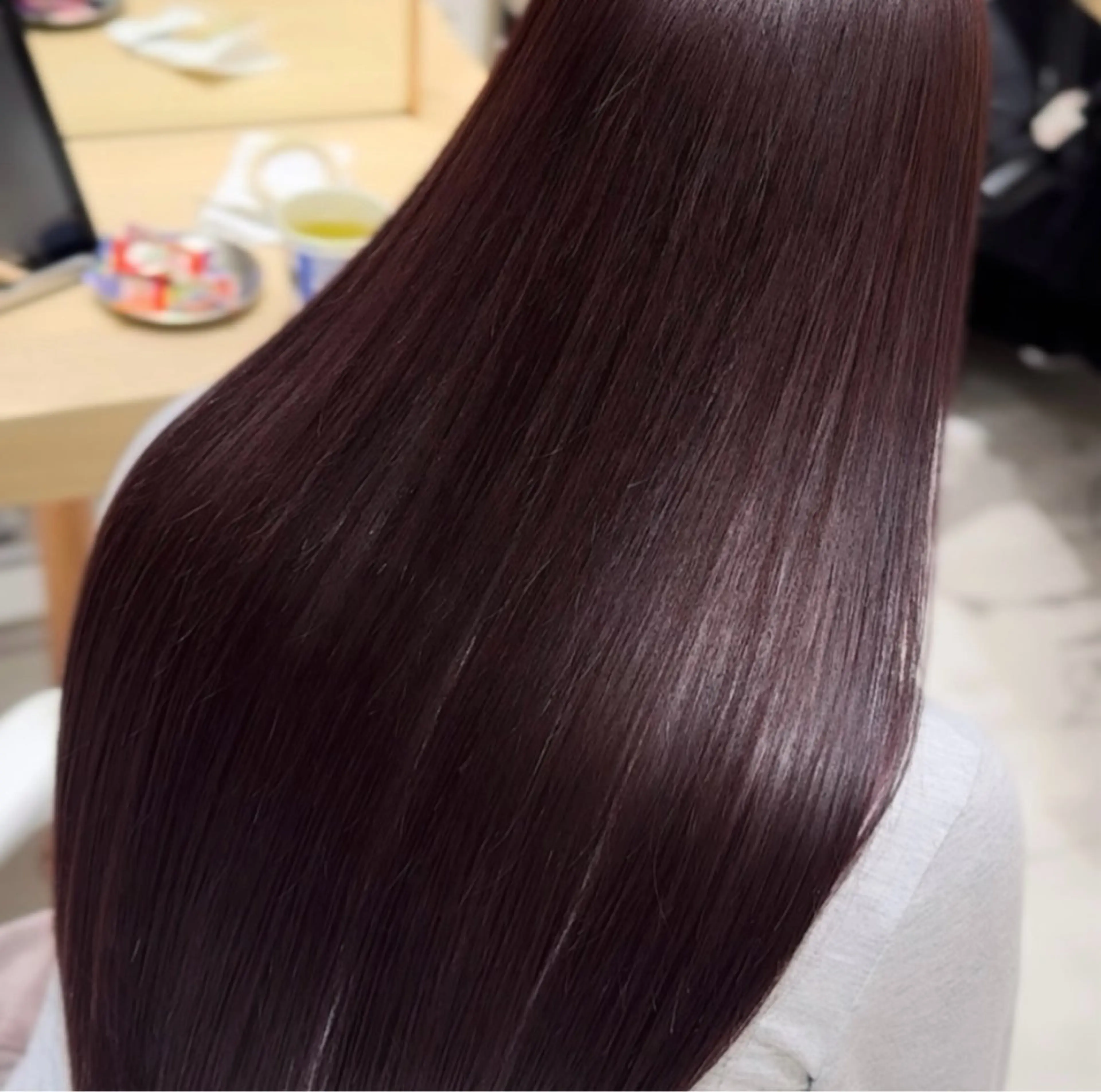 ロング カット ヘアカラー トリートメント 京都河原町 髪質改善🌛‧˚花綸のヘアスタイル