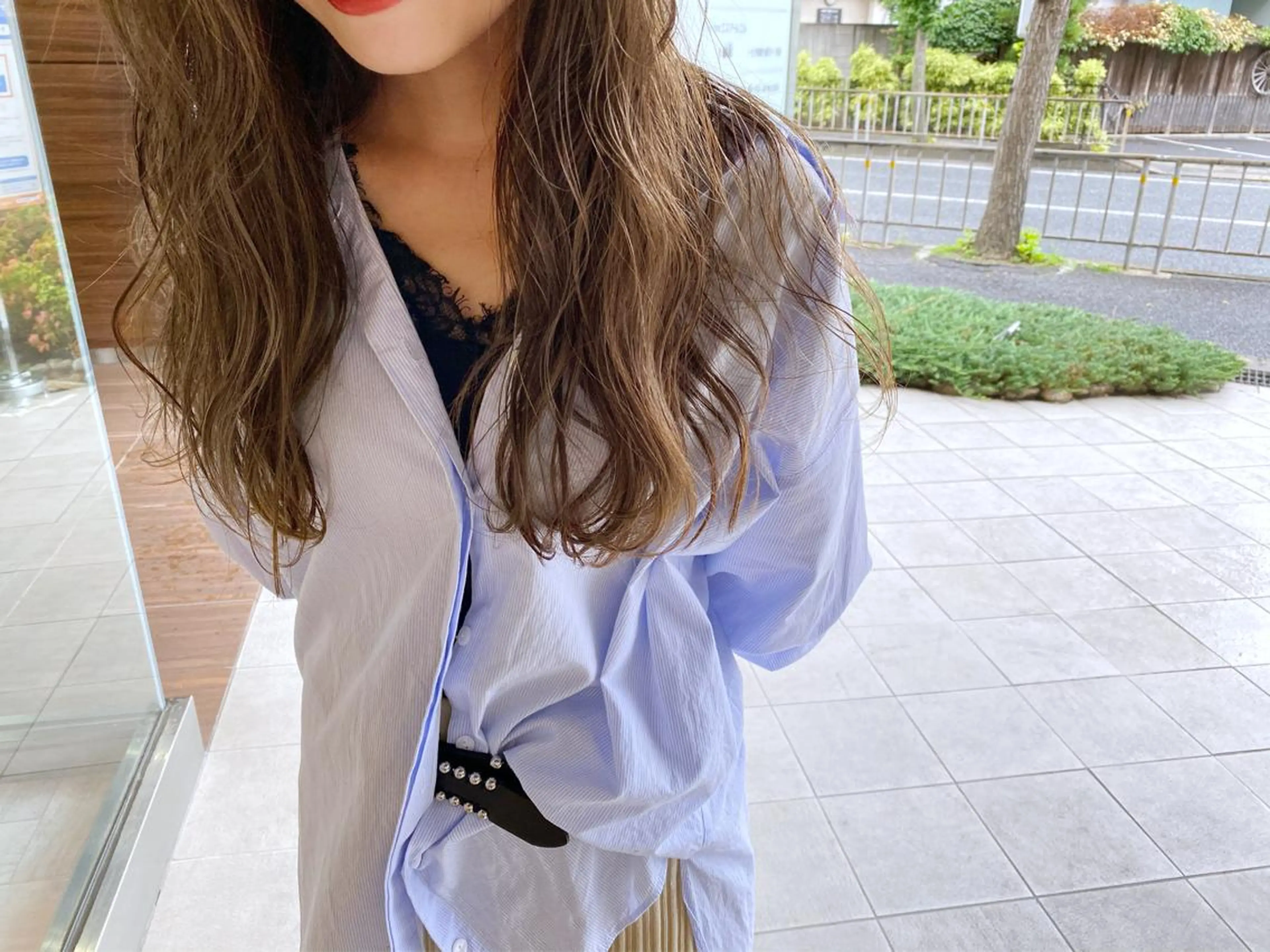 ロング カラー カット ヘアカラー 進 詩織のヘアスタイル