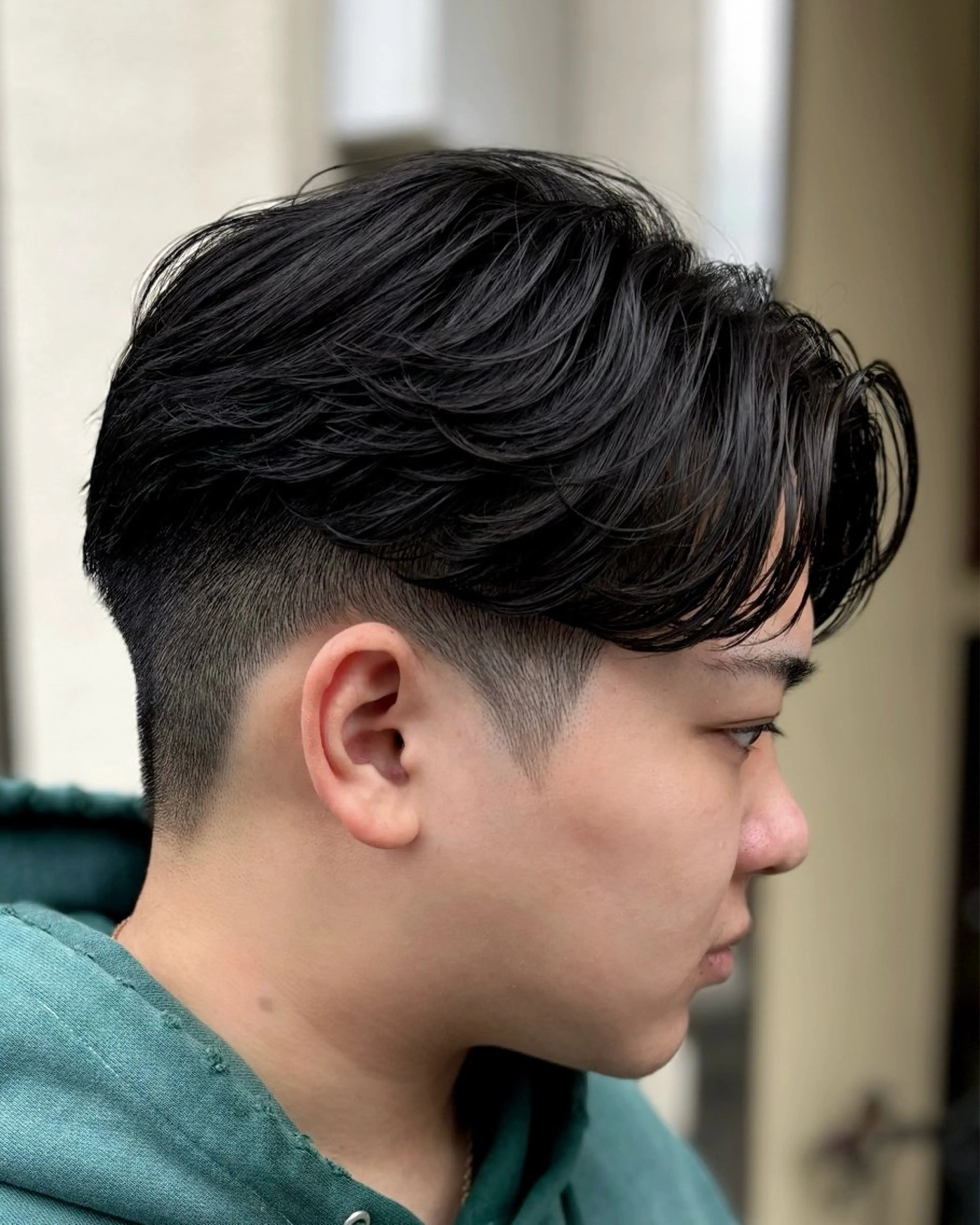 メンズ センターパート メンズ韓国風 メンズパーマ カット darts所属・マツダ レンのヘアスタイル