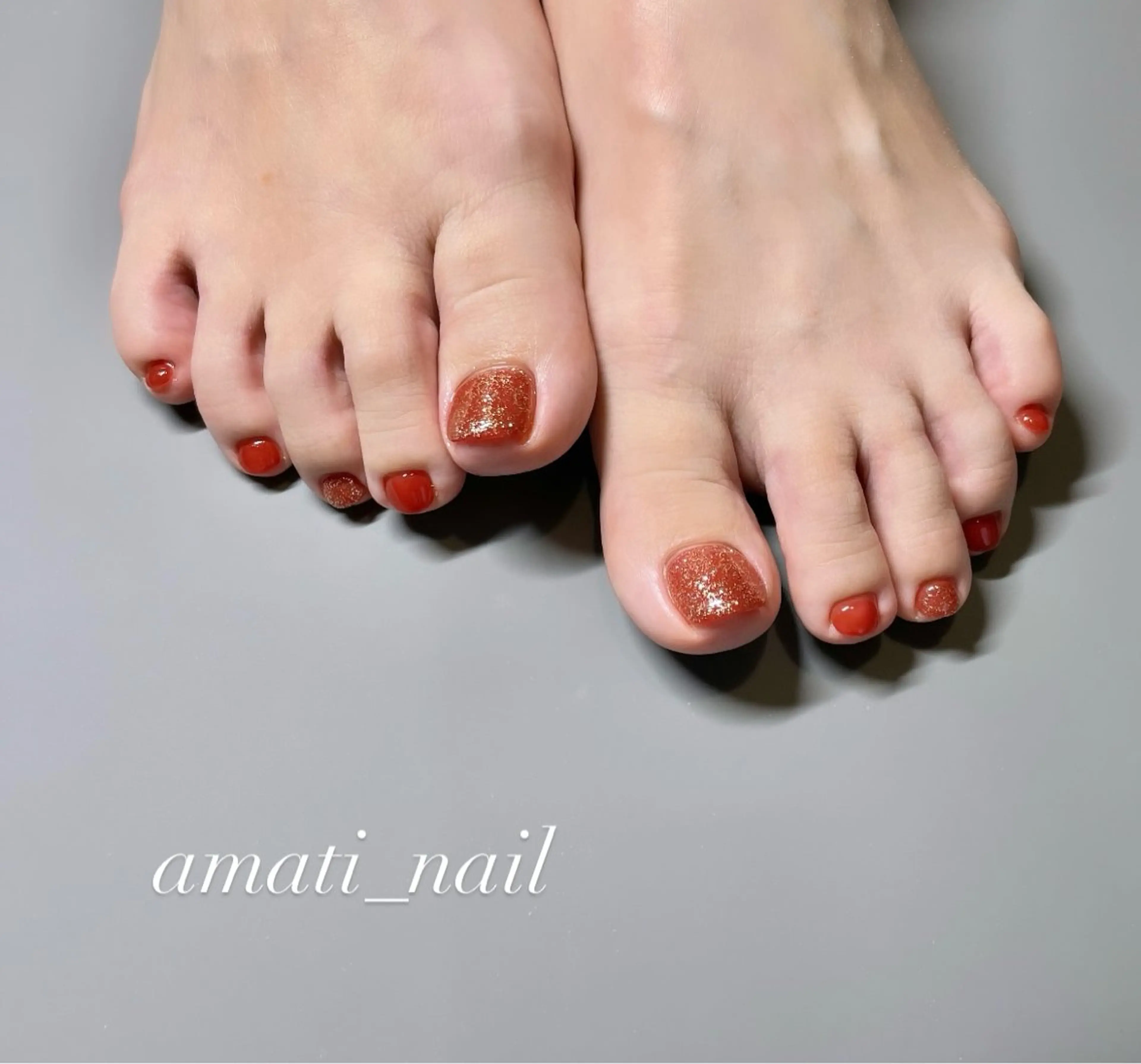 ネイル フットネイル ジェルネイル マグネットネイル ミラーネイル ニュアンスネイル フットネイル amati_nail TAKAKOのネイルデザイン