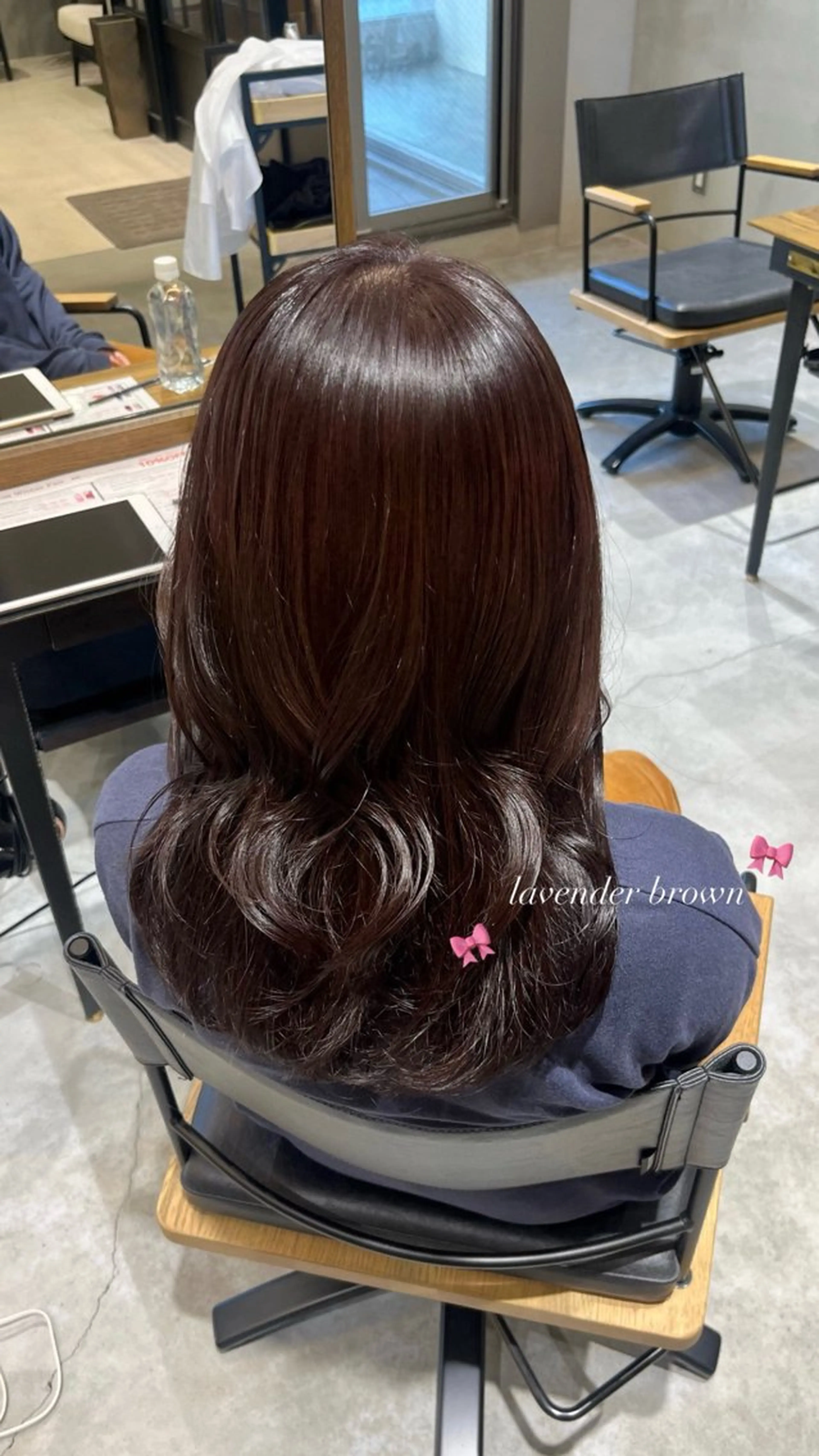 カラー ラベンダーカラー 𝒎𝒐𝒆🩰 名駅/ヘアメ/暖色♡のヘアスタイル