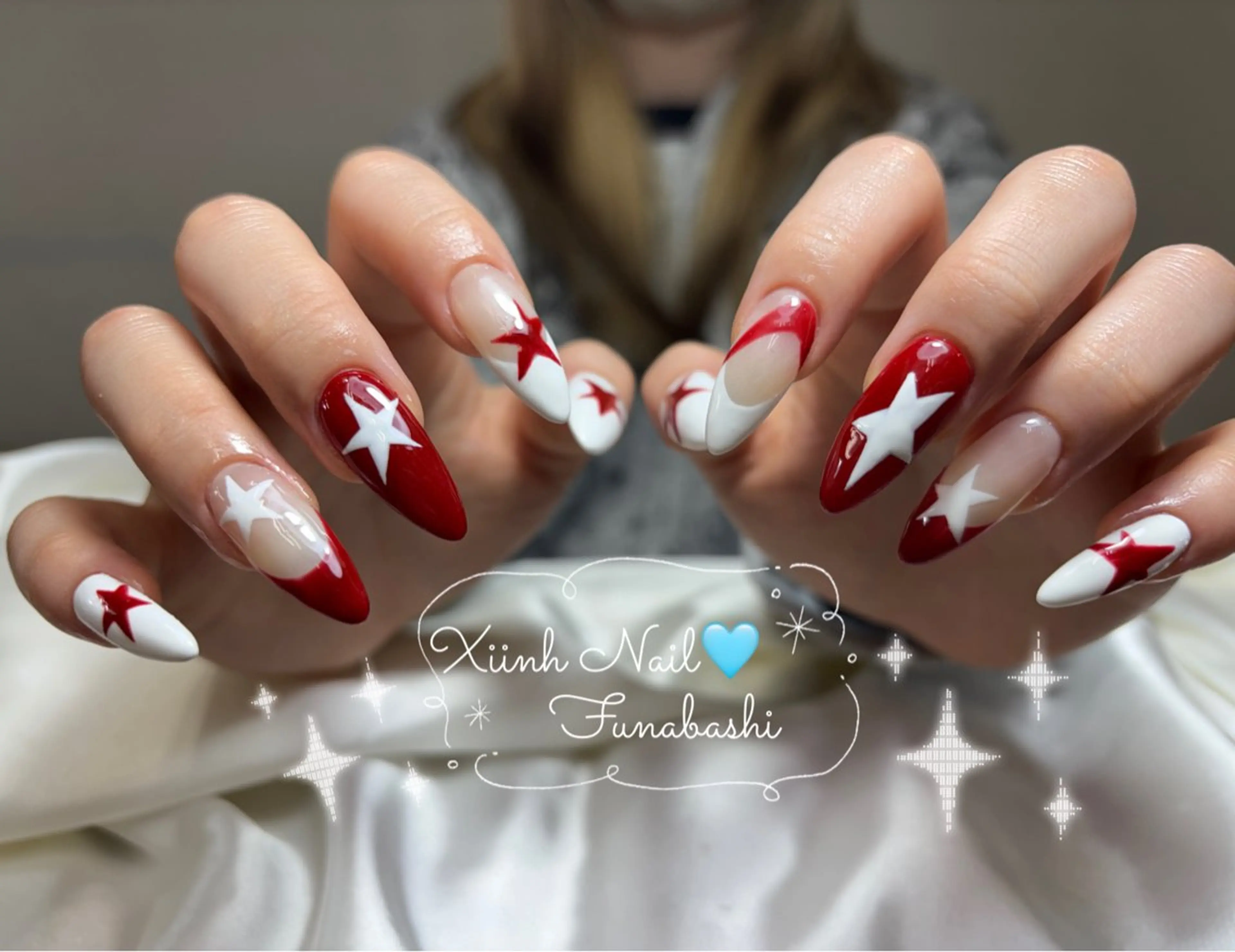 ネイル チークネイル 桜ネイル 長さ出し フットネイル ジェルネイル ハンドネイル XIINH NAIL SALONのネイルデザイン