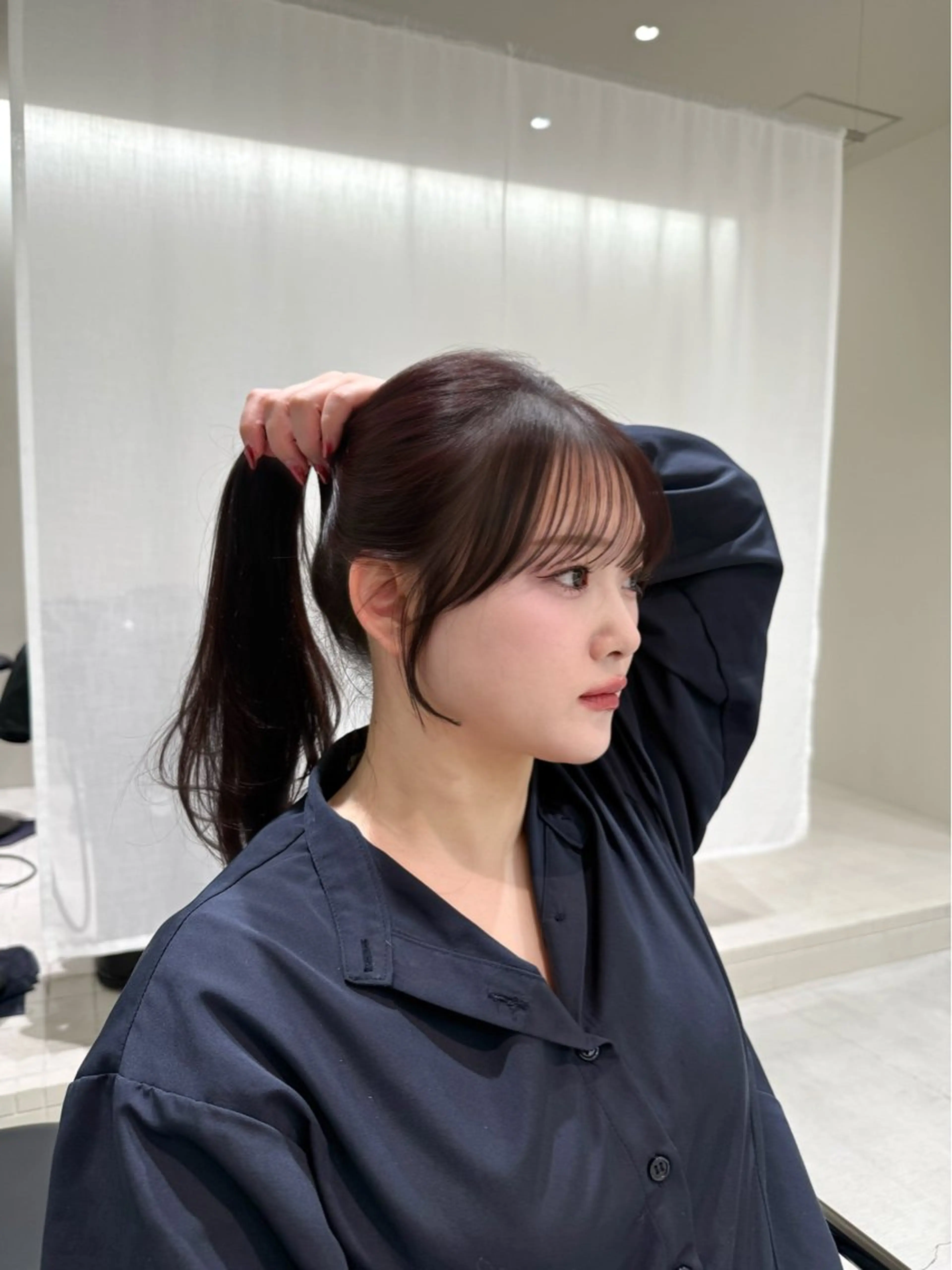 ロング 顔周りカット Maison Ideal所属・松尾 祐輝のヘアスタイル