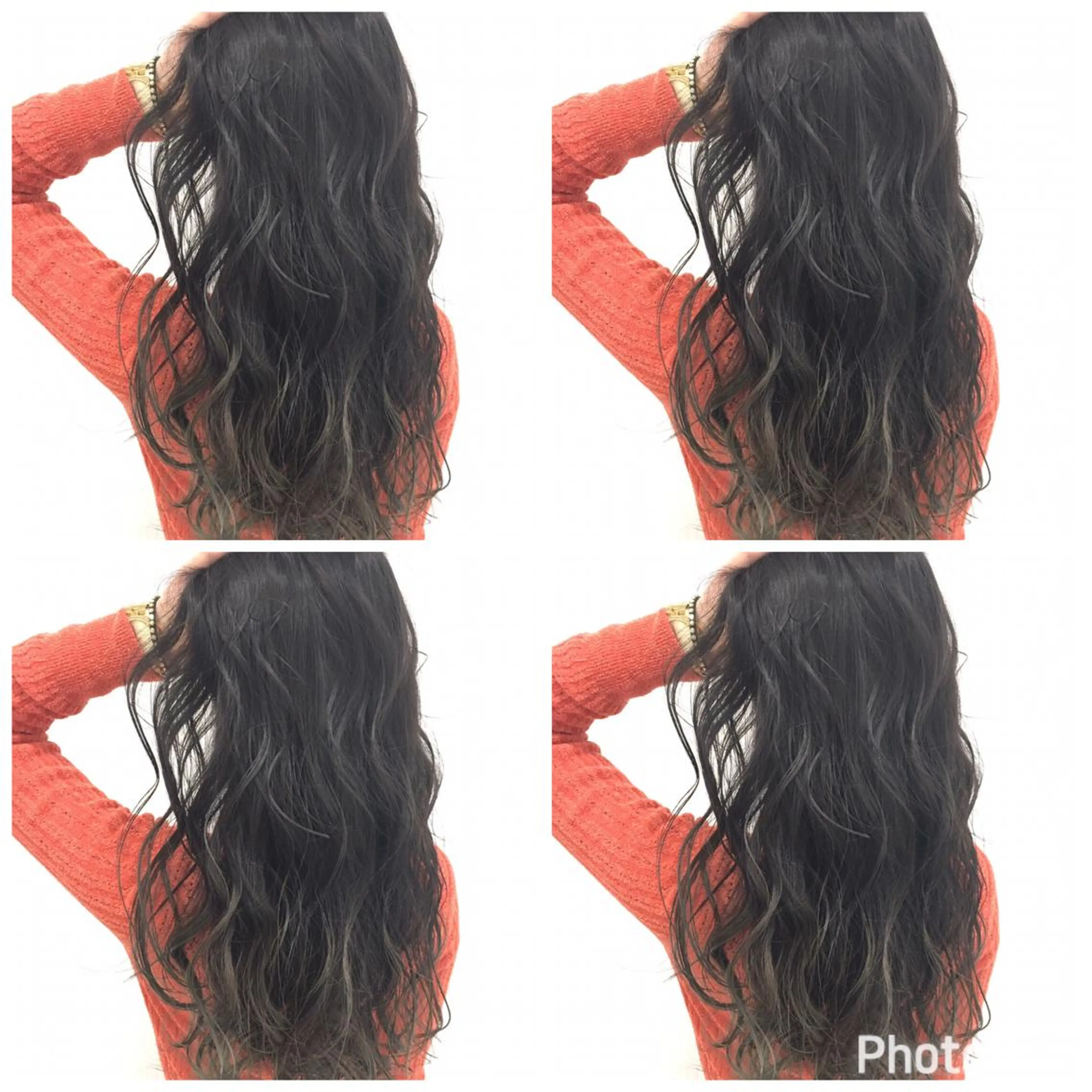 ロング カラー ブルーカラー ブルージュ Rubik's江坂 ルービックえさかのヘアスタイル