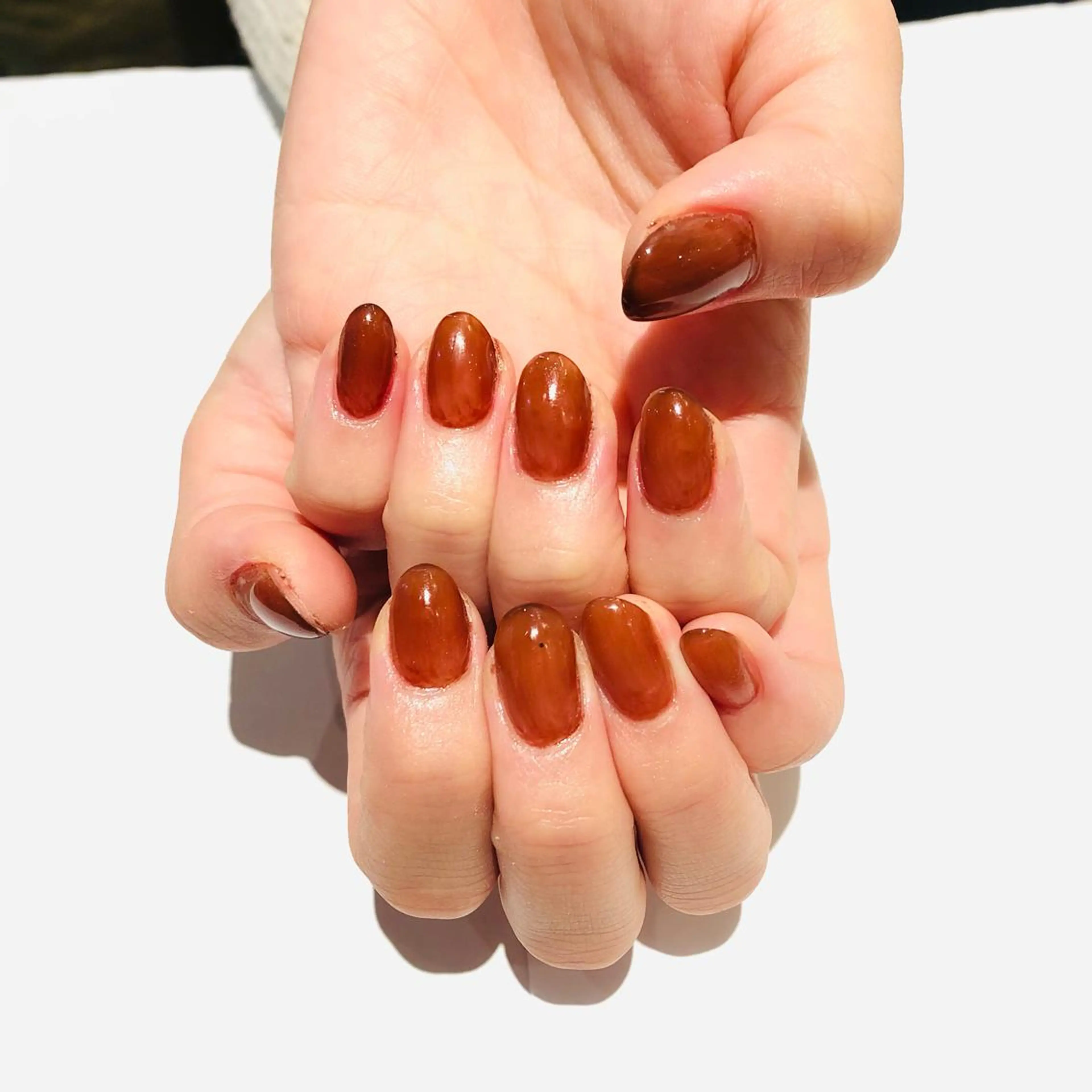 ネイル ブラウン 大阪福島 韓国まつげ Sayaka🤍🐩のマツエク・マツパデザイン