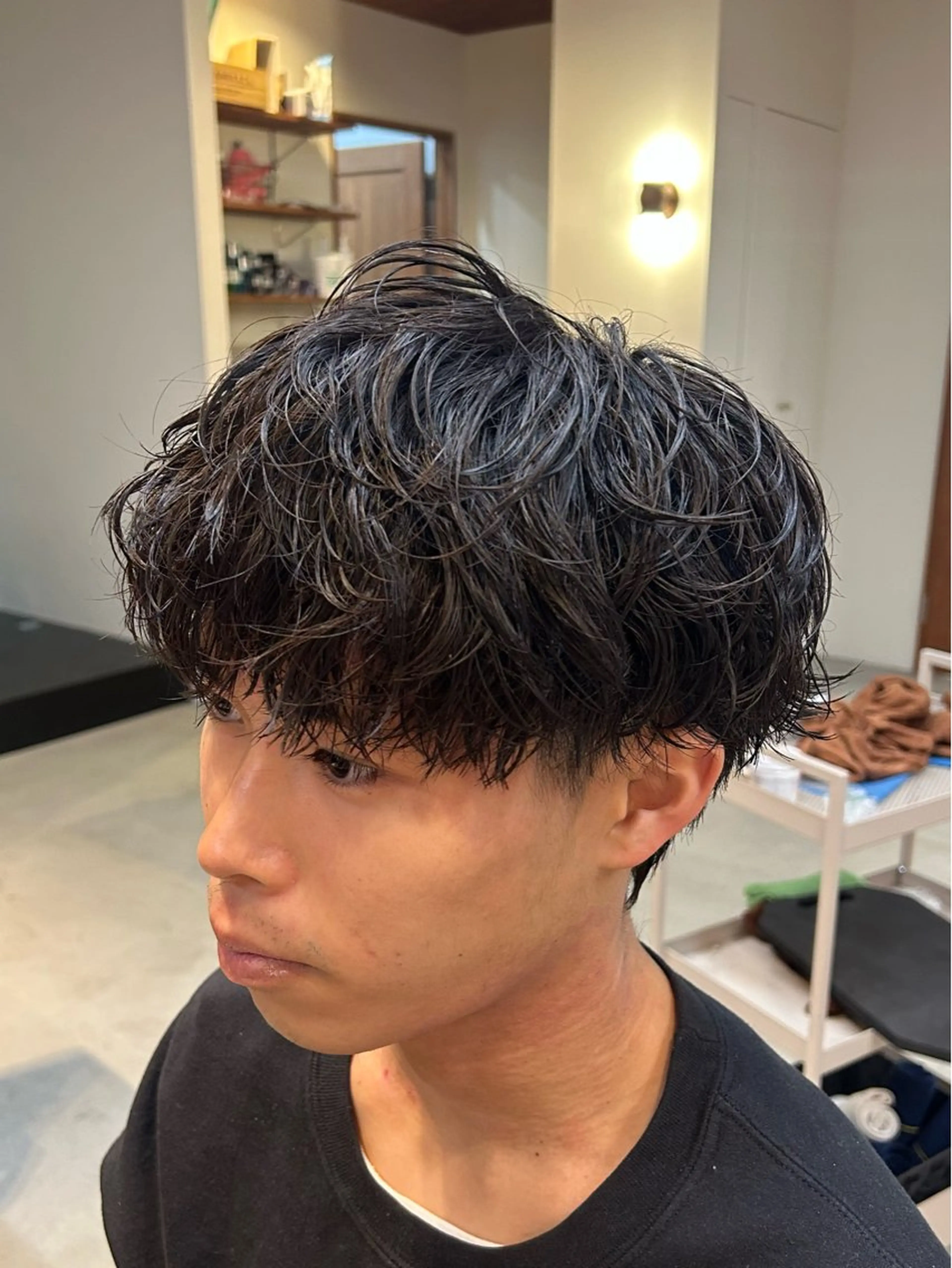 ショート パーマ メンズ メンズパーマ メンズパーマ✨️村越 雄斗のヘアスタイル