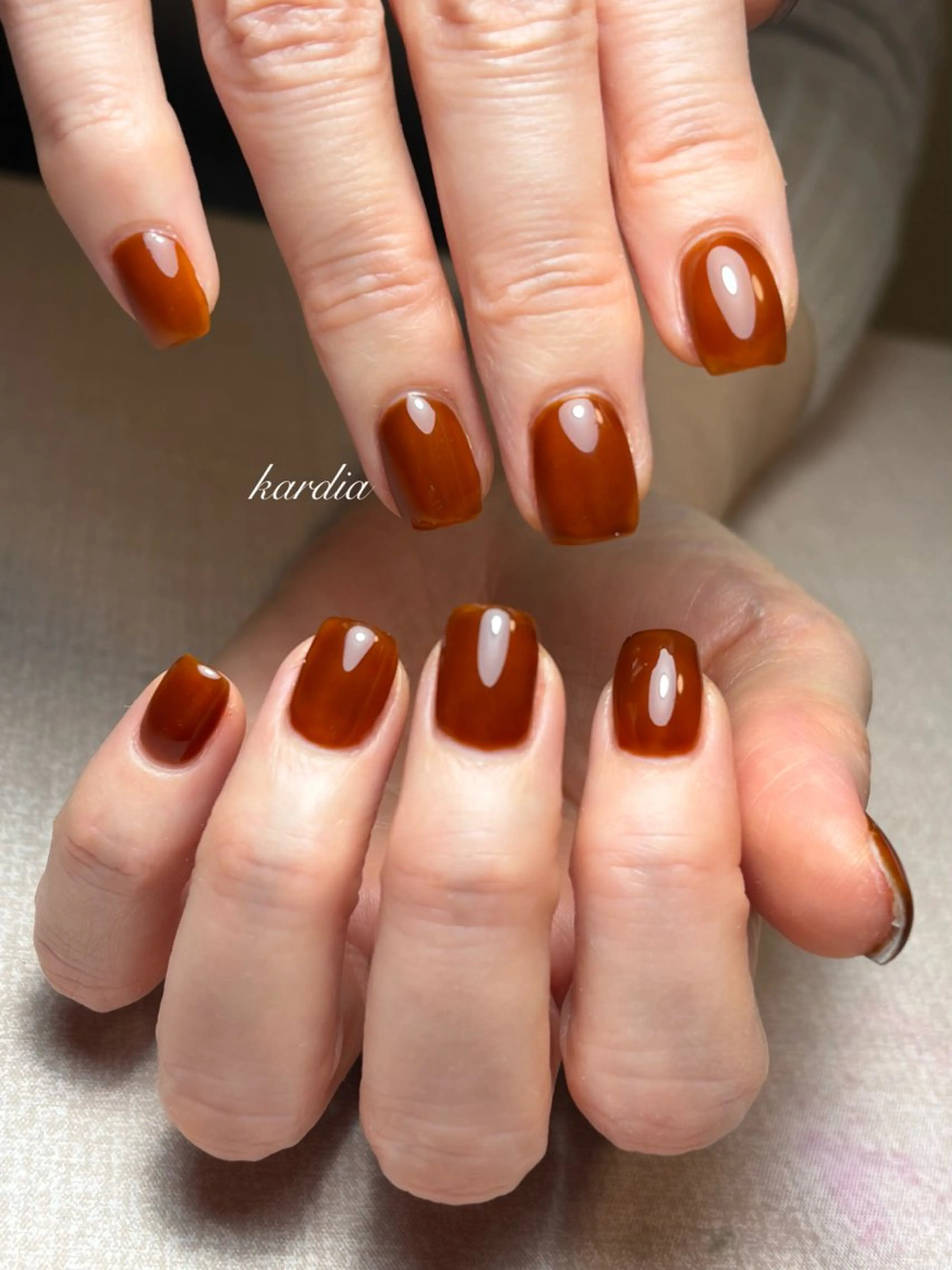 ネイル ハンドネイル καρδιά -ｶﾙﾃﾞｨｱ-のネイルデザイン