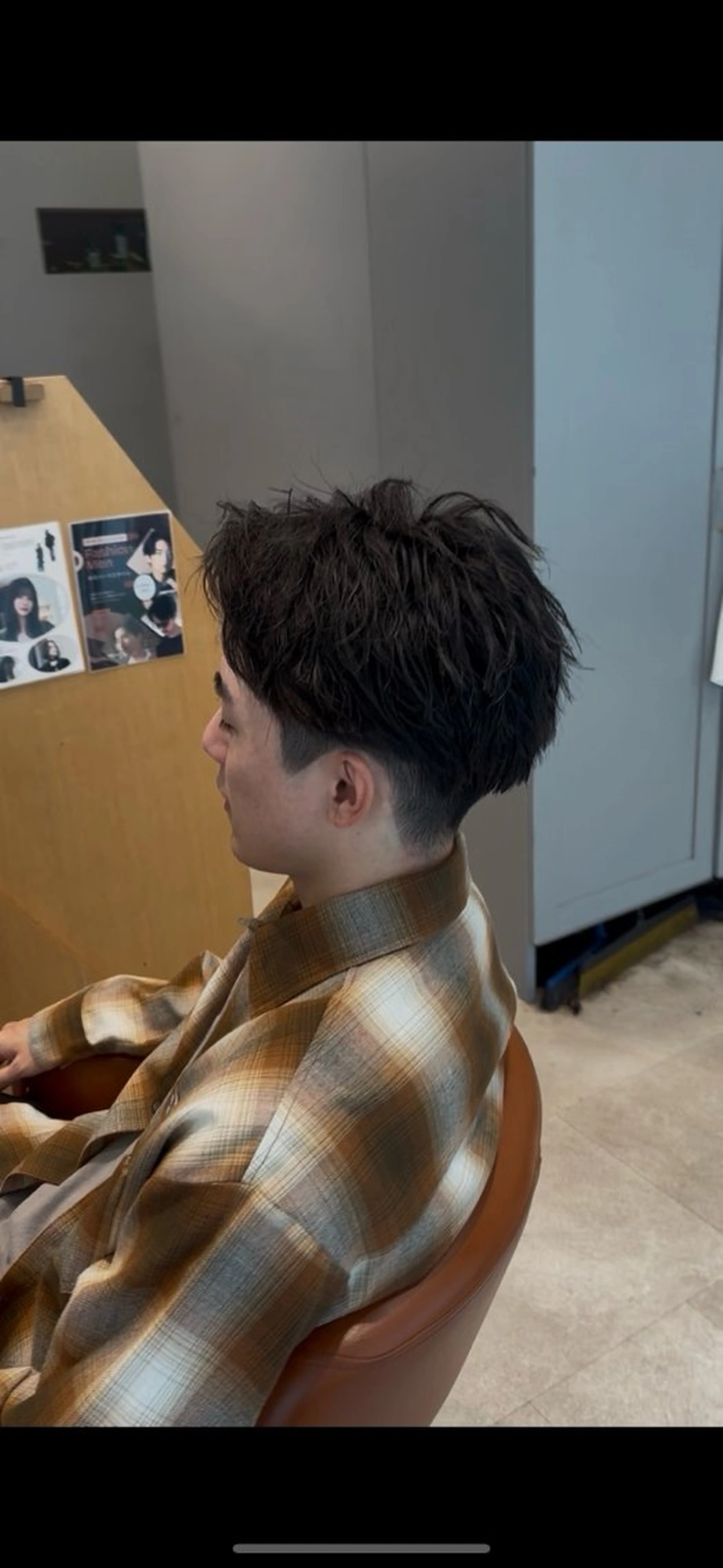 ミディアム カラー パーマ メンズ カット ヘッドスパ 加藤 愛実のヘアスタイル