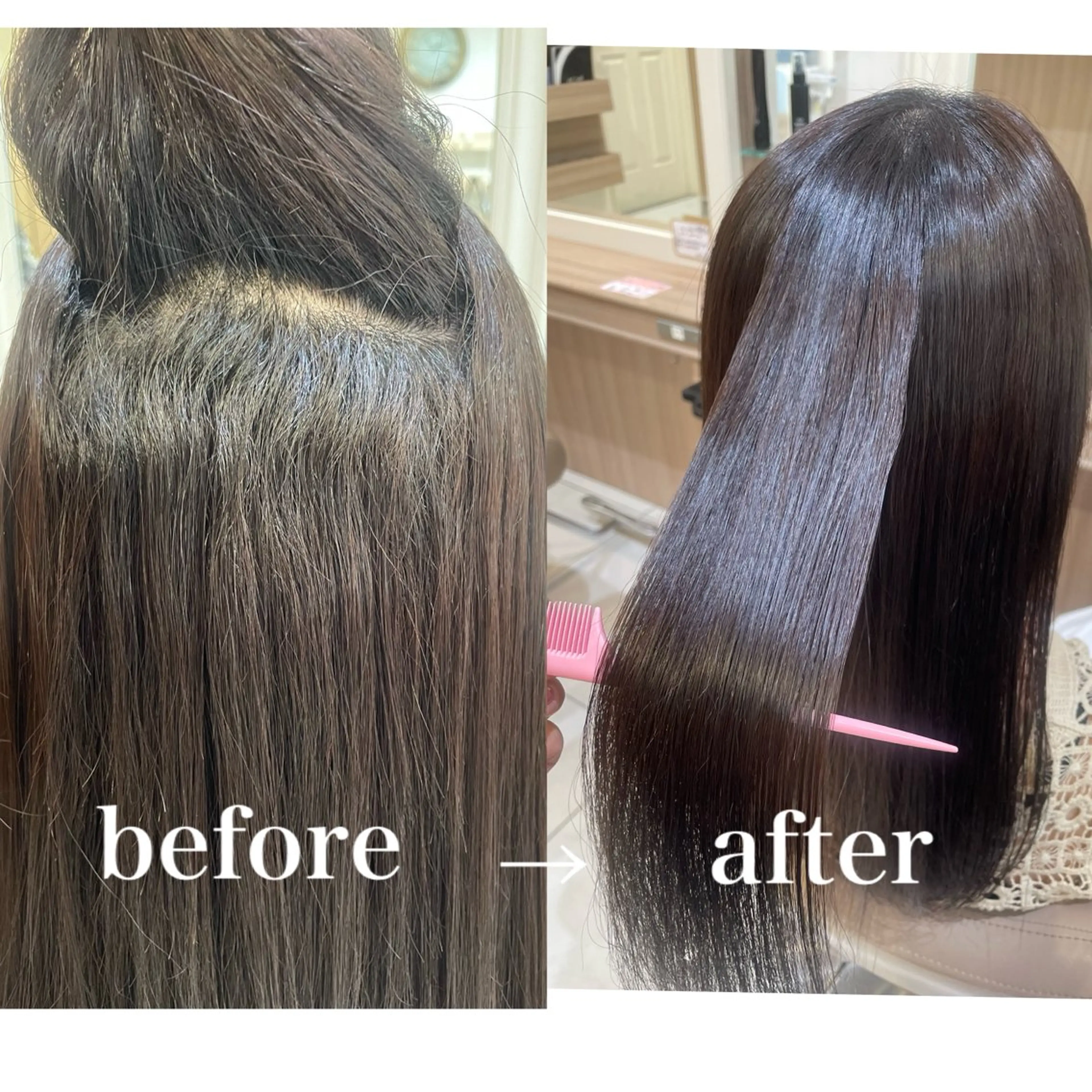 セミロング パーマ カット 縮毛矯正 トリートメント 韓国ヘアメイク🎀/ 縮毛矯正✨山本媛香のヘアスタイル