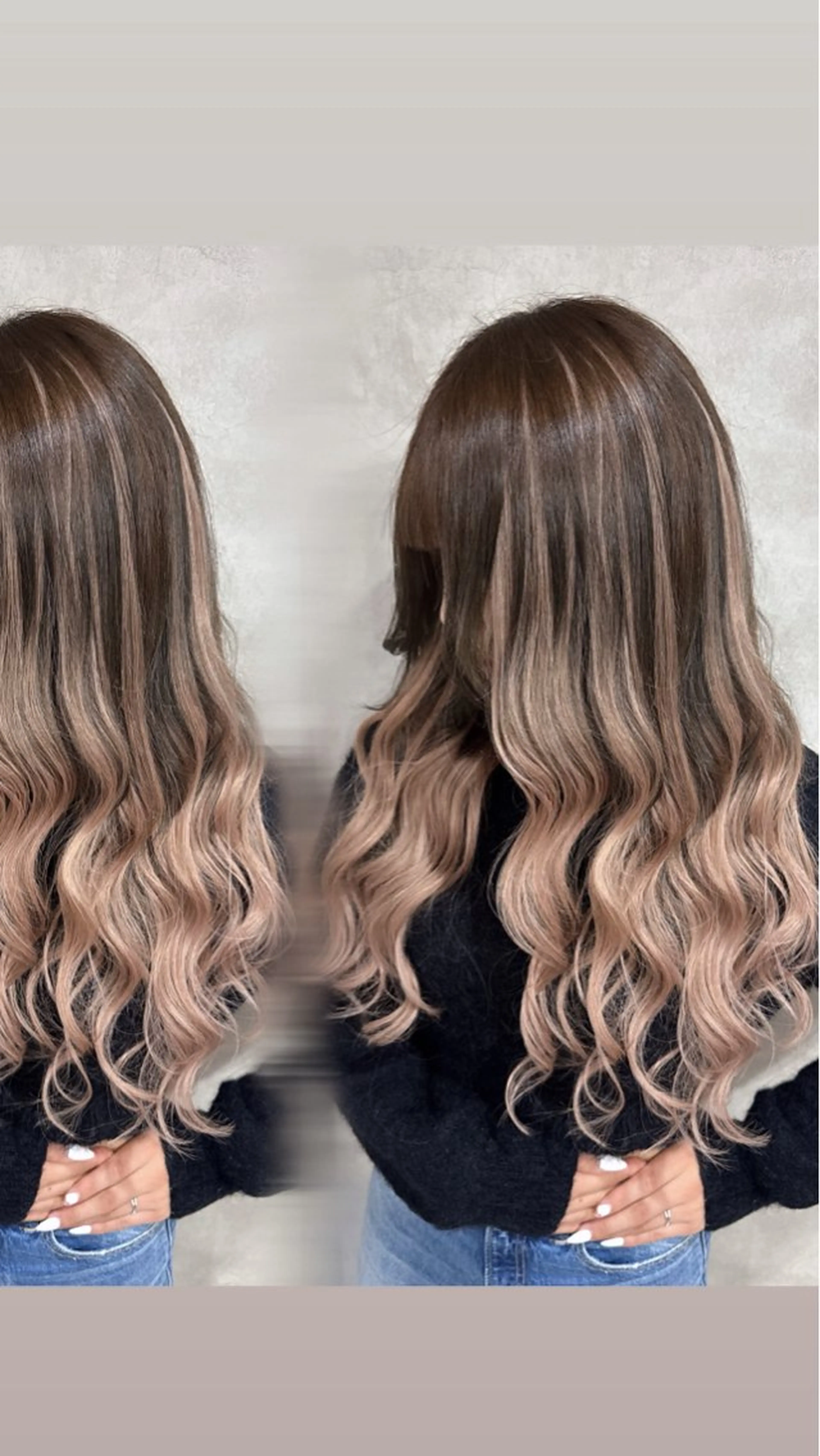 ロング ヘアカラー エクステ lisa  ︎︎のヘアスタイル