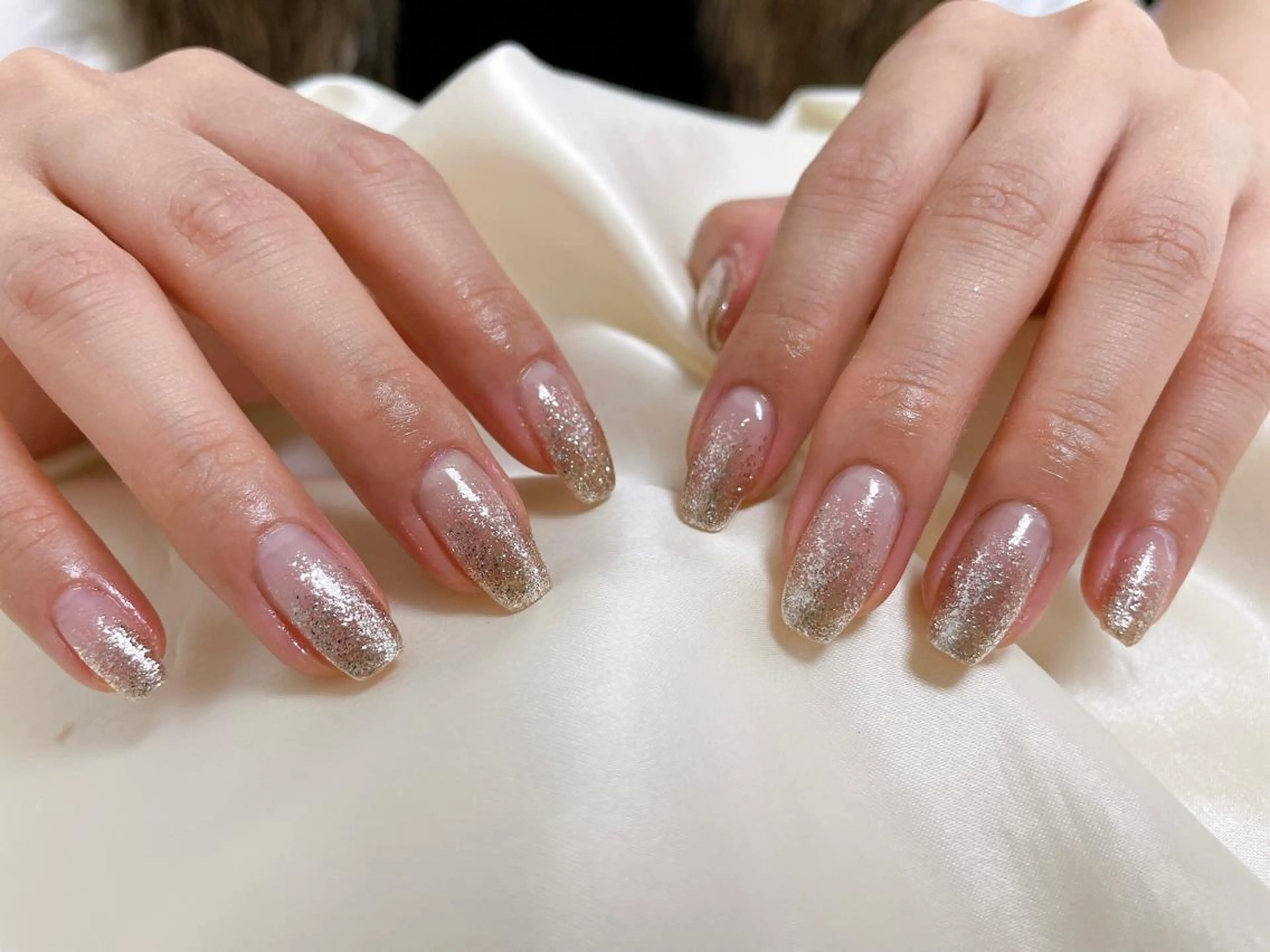 ネイル ラメ(グリッター) ラメグラデーション Mogu nail 二子玉川のネイルデザイン