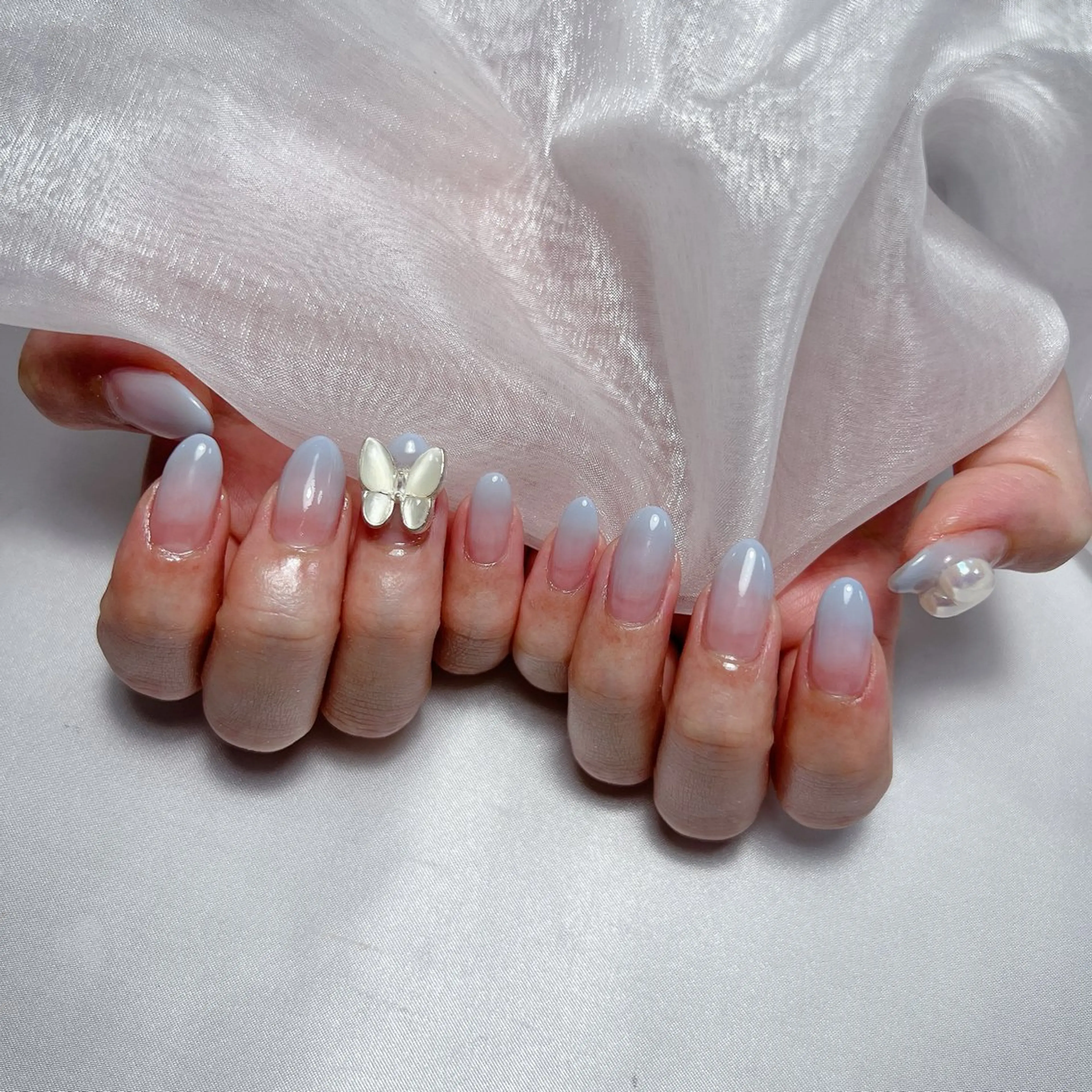 ネイル ジェルネイル 韓国ネイル ラメ(グリッター) マグネットネイル ミラーネイル ハンドネイル -nail salon-Reward所属・nail salon Rewardのネイルデザイン