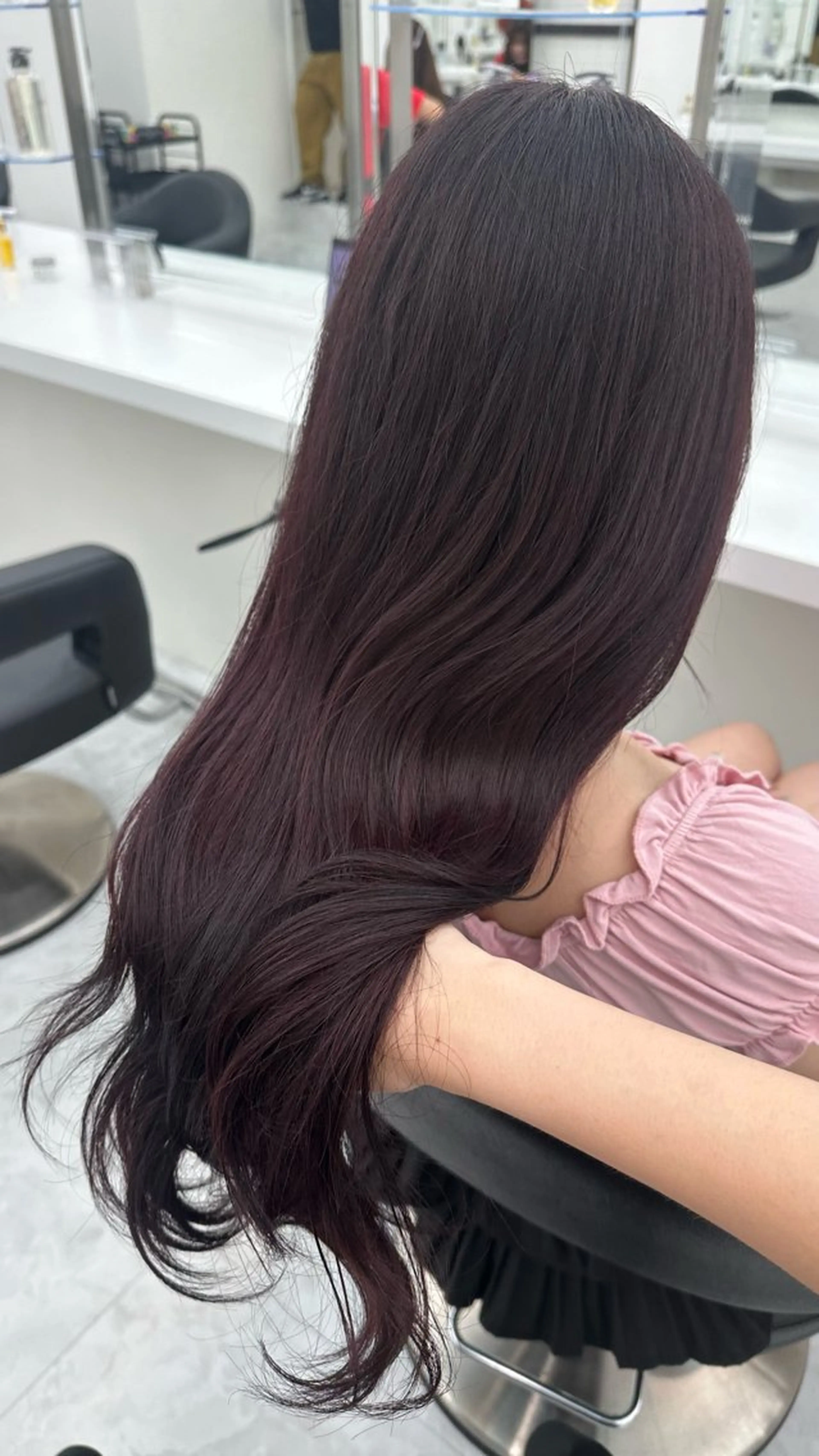 ロング カラー ヘアカラー トリートメント ヘッドスパ ヘアセット ガーリーstyle ❤︎misaki🏹のヘアスタイル