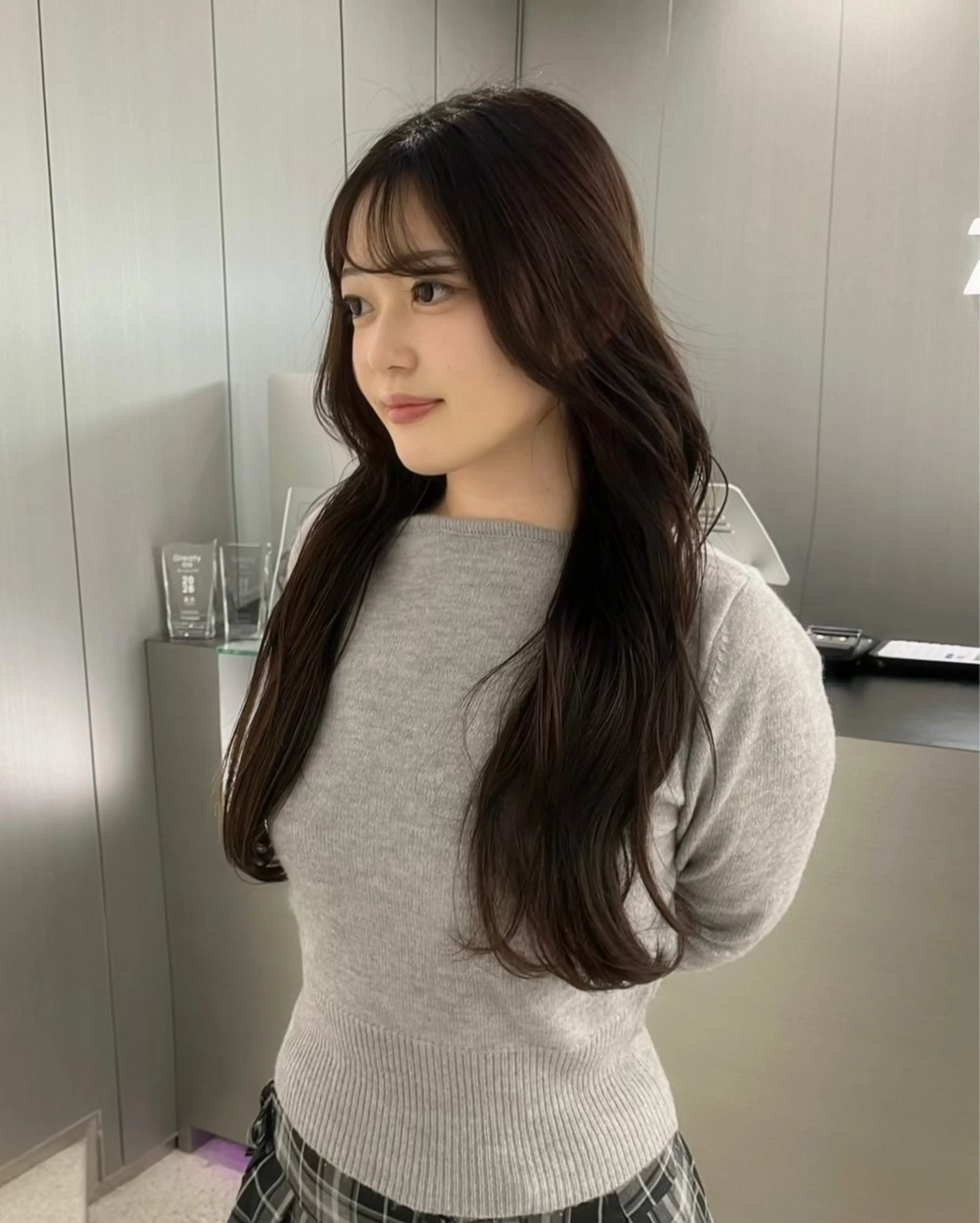 ロング カラー ブラウンカラー モテヘア/グレージュ /ボブ/前原汐🎐のヘアスタイル