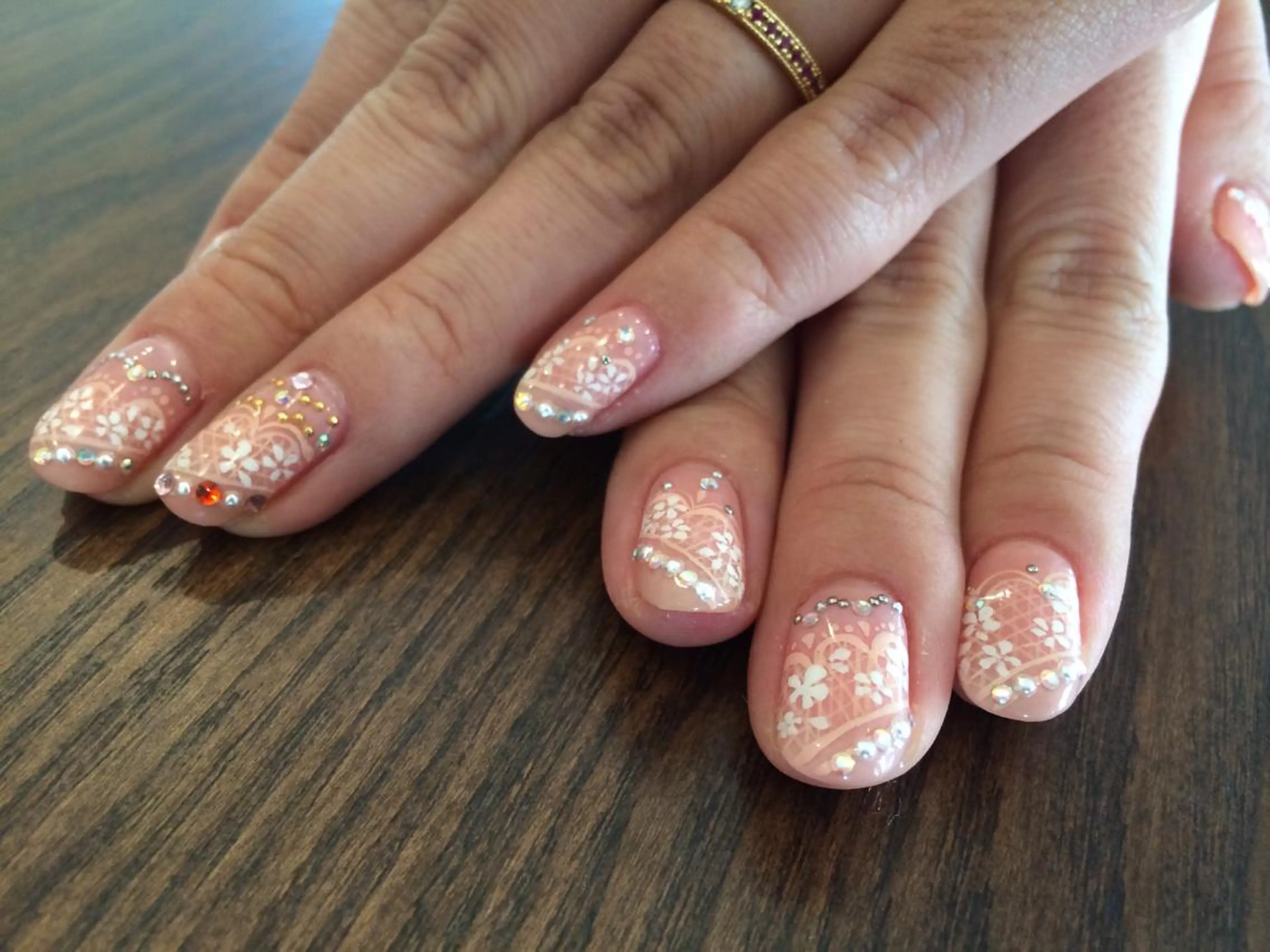 ネイル アートネイル レース Eye nailのネイルデザイン