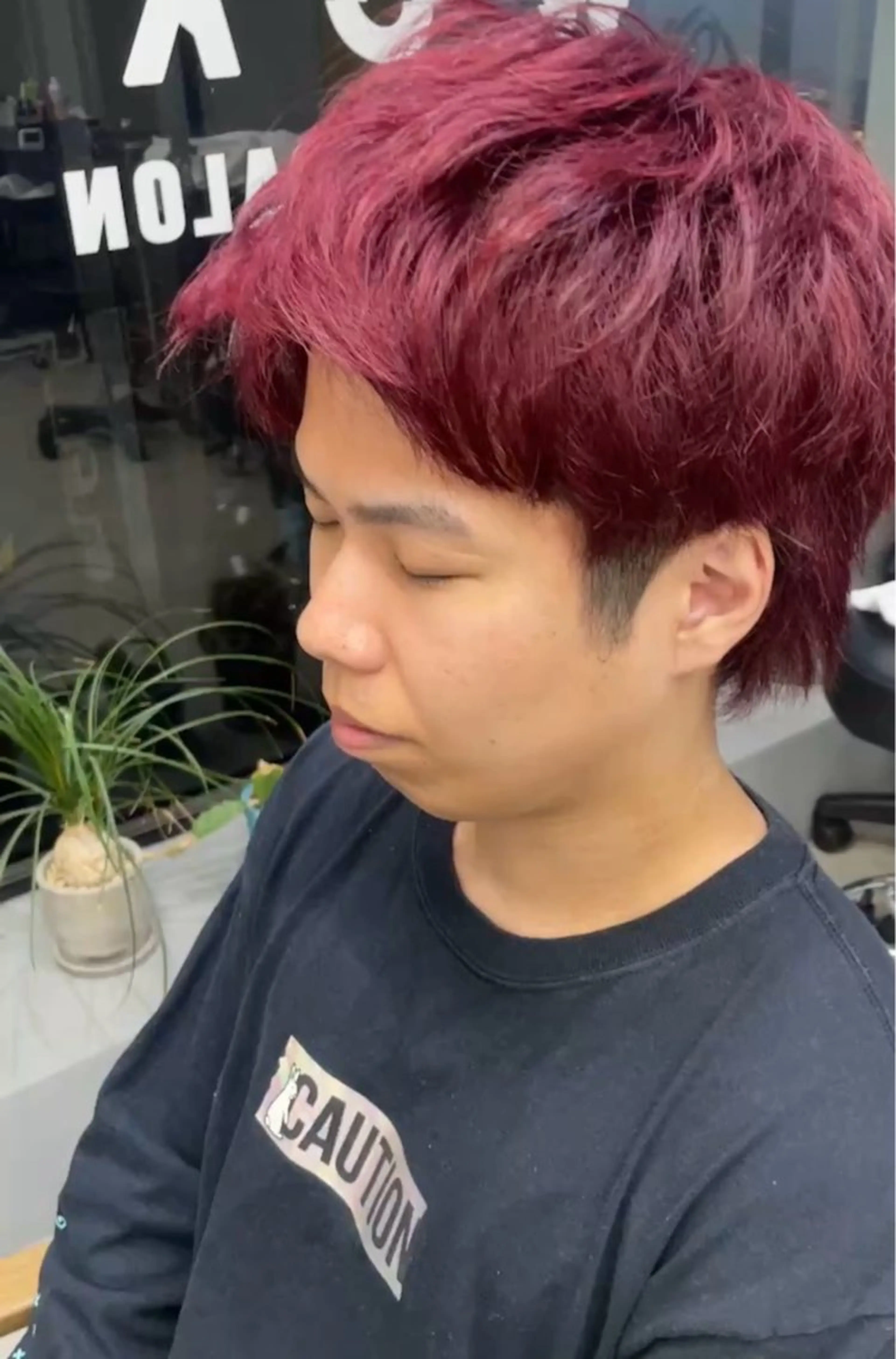 ショート カラー メンズ カット ヘアカラー メンズ専門サロン wokeのヘアスタイル