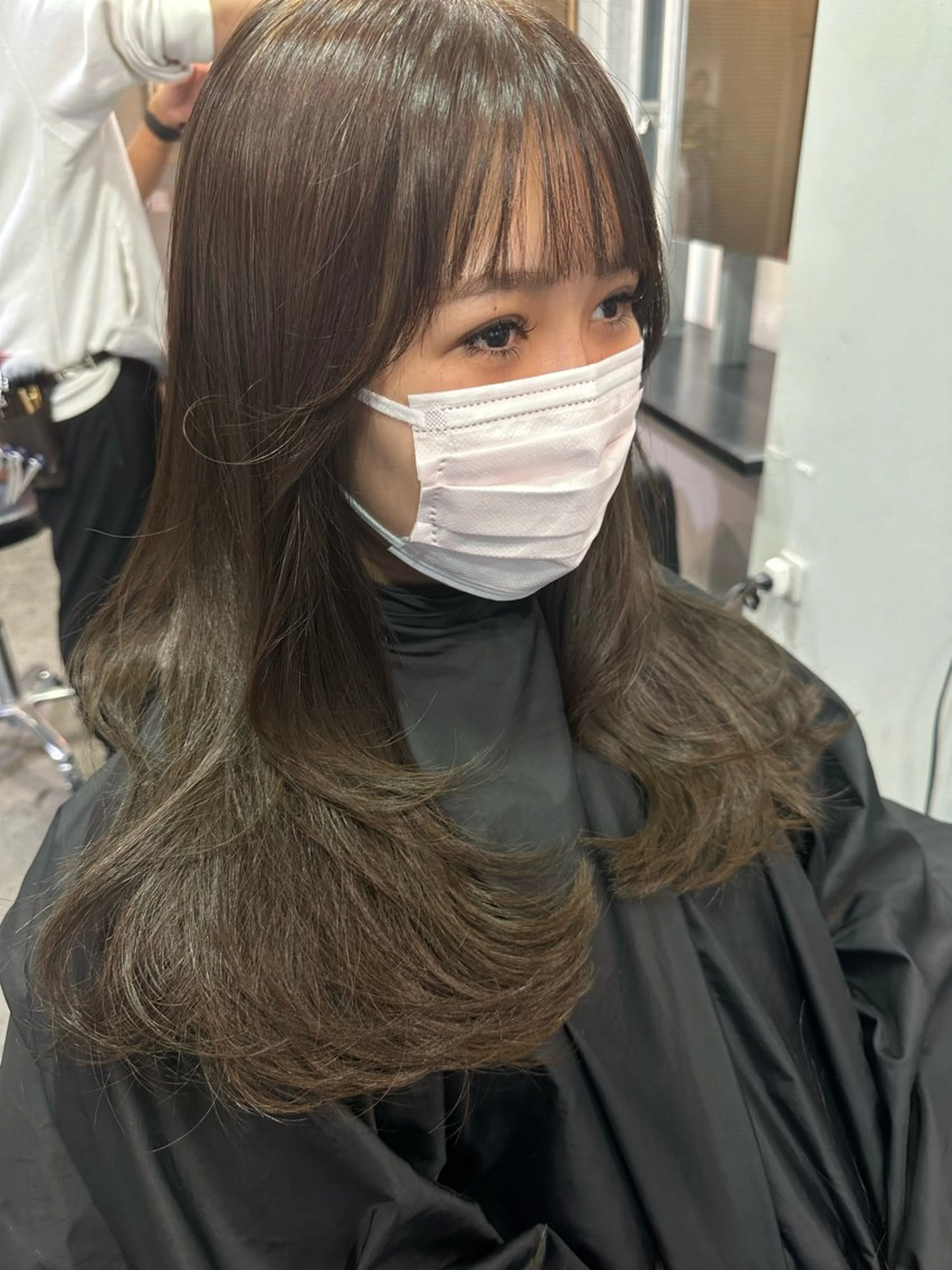 ロング カラー カット ヘアカラー トリートメント YEAU　PLUS所属・極上の艶髪 RINAのヘアスタイル