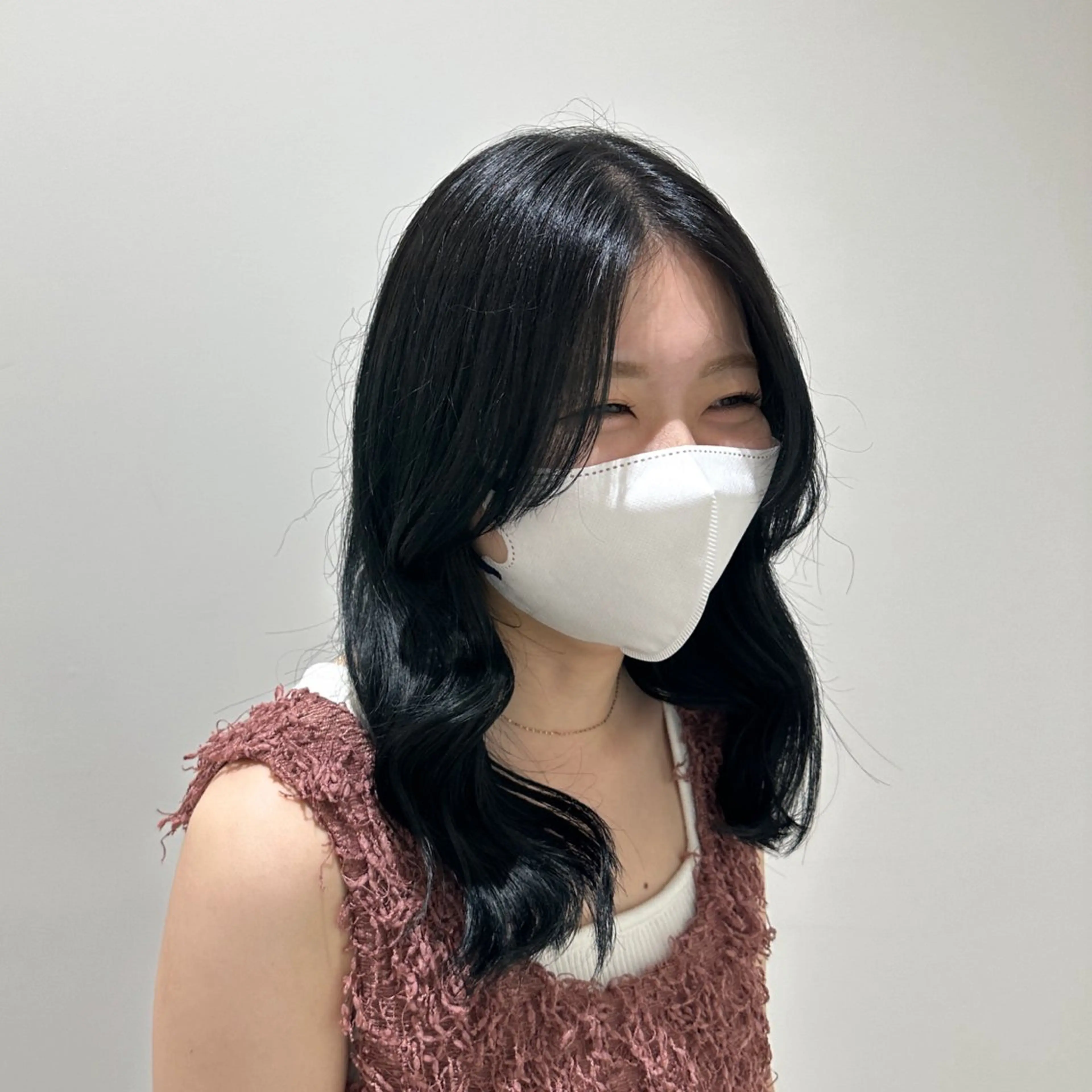 カラー 黒髪 ブルーカラー ブルーブラック TRUNS所属・こうた/髪質改善 ストレート/ヘアケアのヘアスタイル