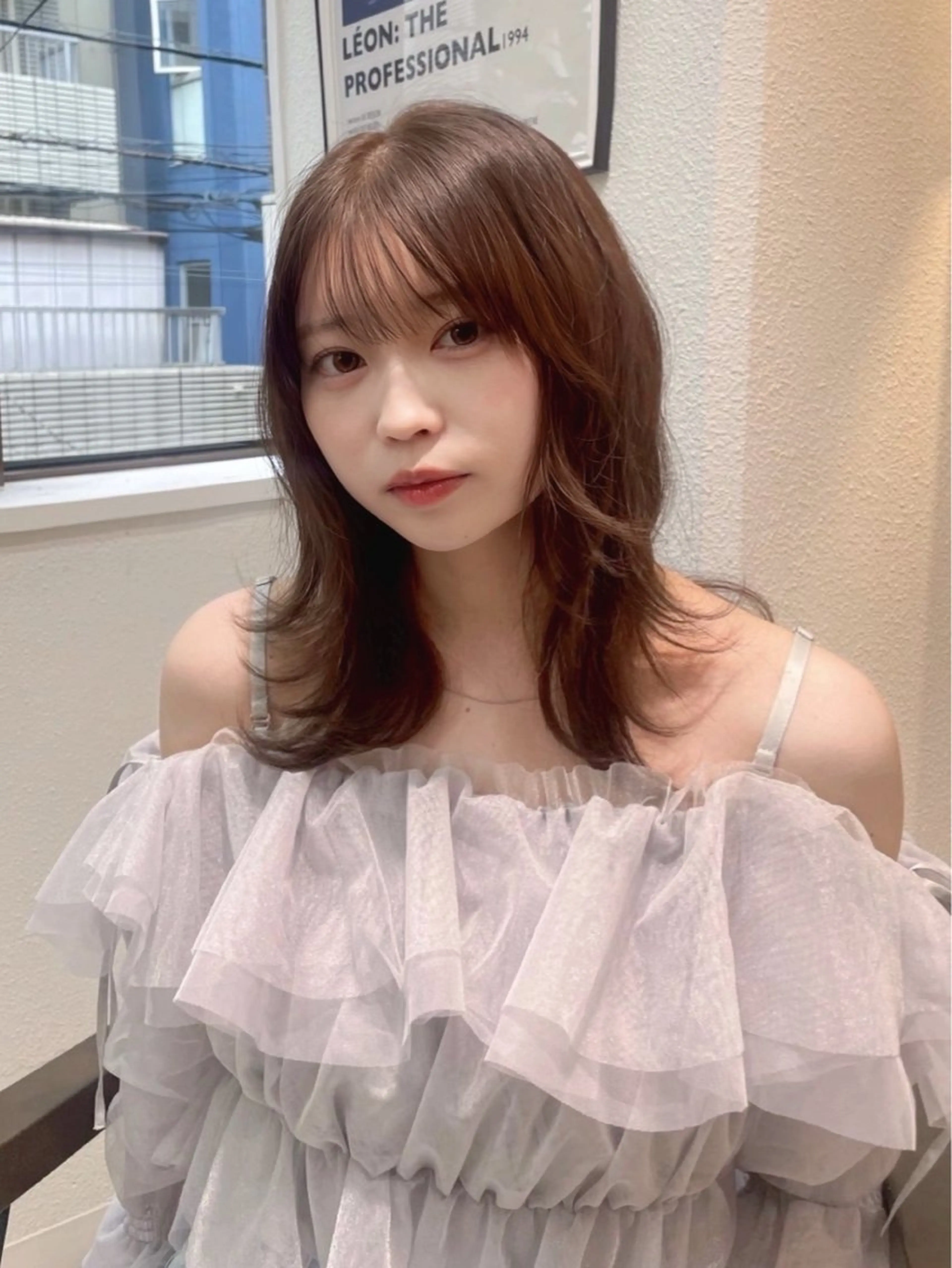 セミロング 🎀ゆうな/艶髪/ 透明感カラー🎀のヘアスタイル