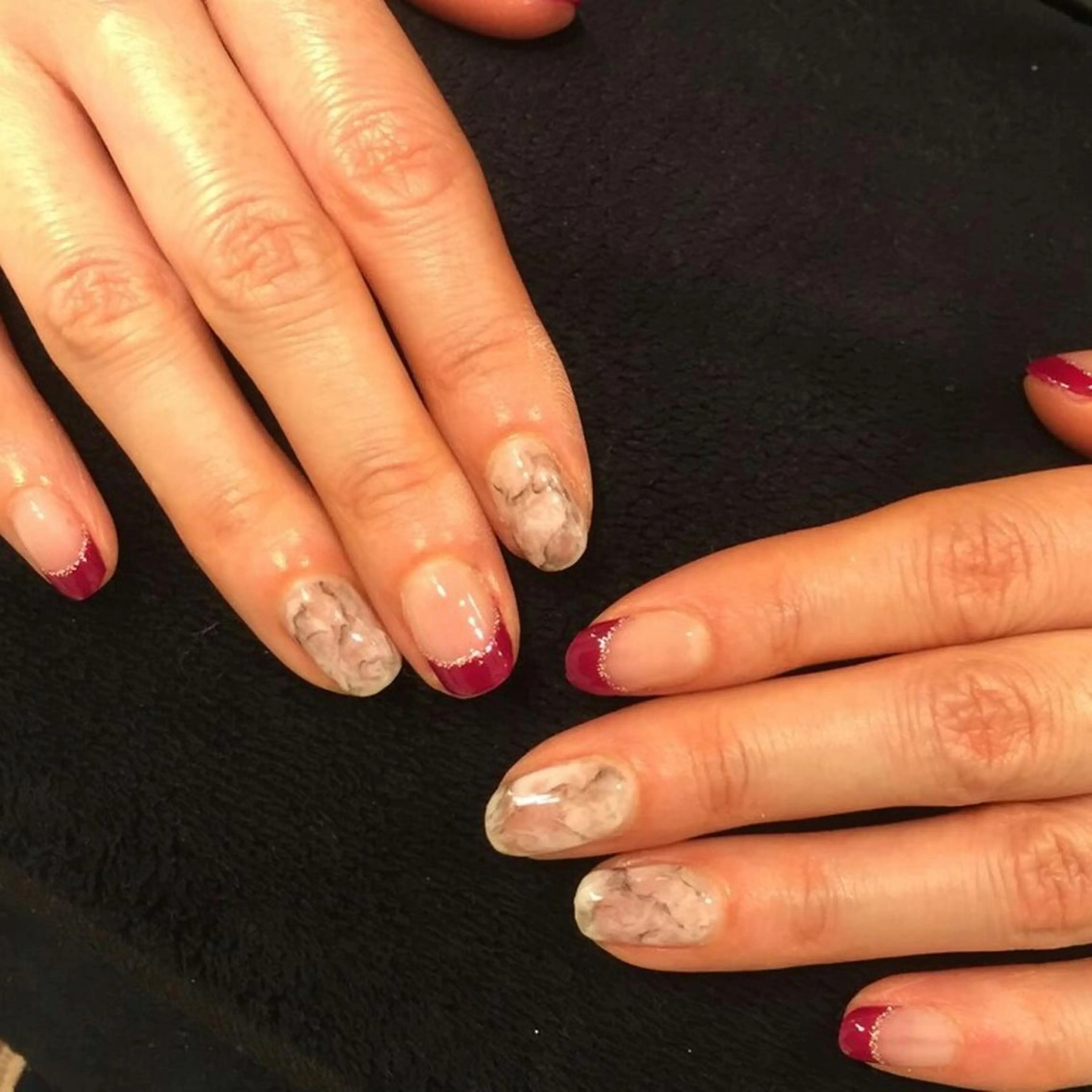 ネイル フレンチネイル 大理石ネイル(マーブル) leibz.co所属・Furuta Yukikoのヘアスタイル