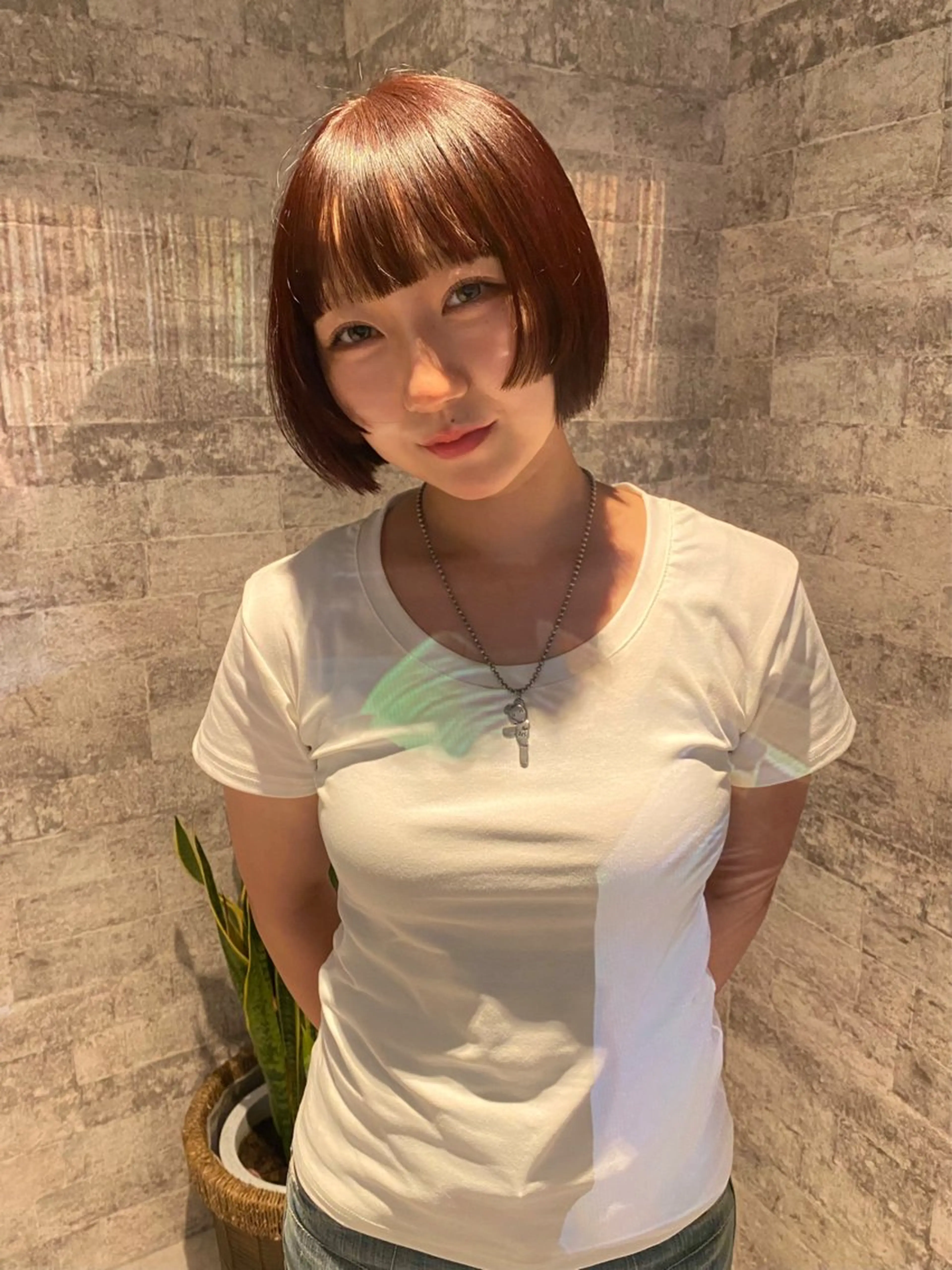 ショート カラー 似合わせカット カット ヘアカラー トリートメント mai / linoah˚✧のヘアスタイル