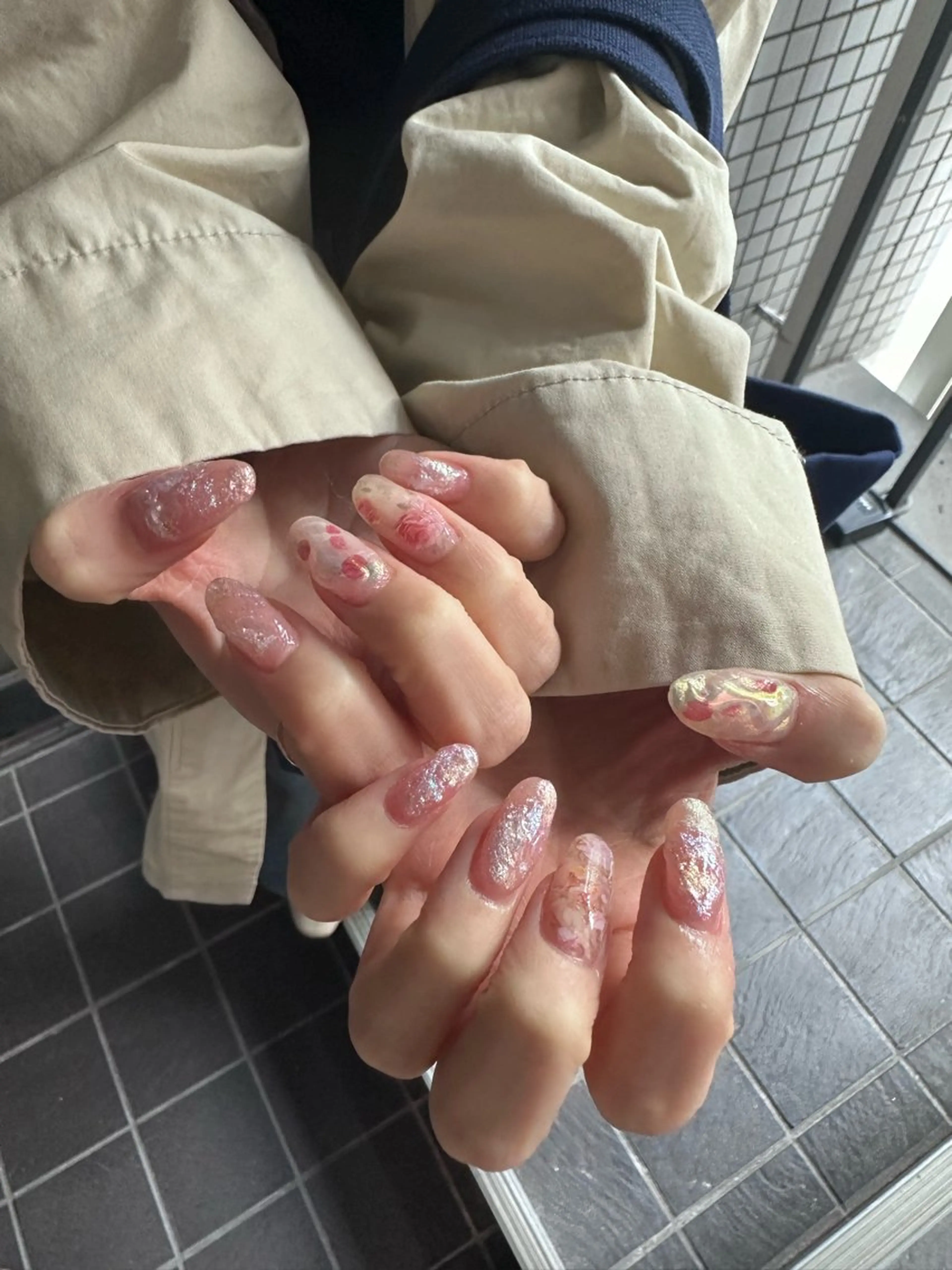 ネイル ニュアンスネイル 蛭子 美優のネイルデザイン