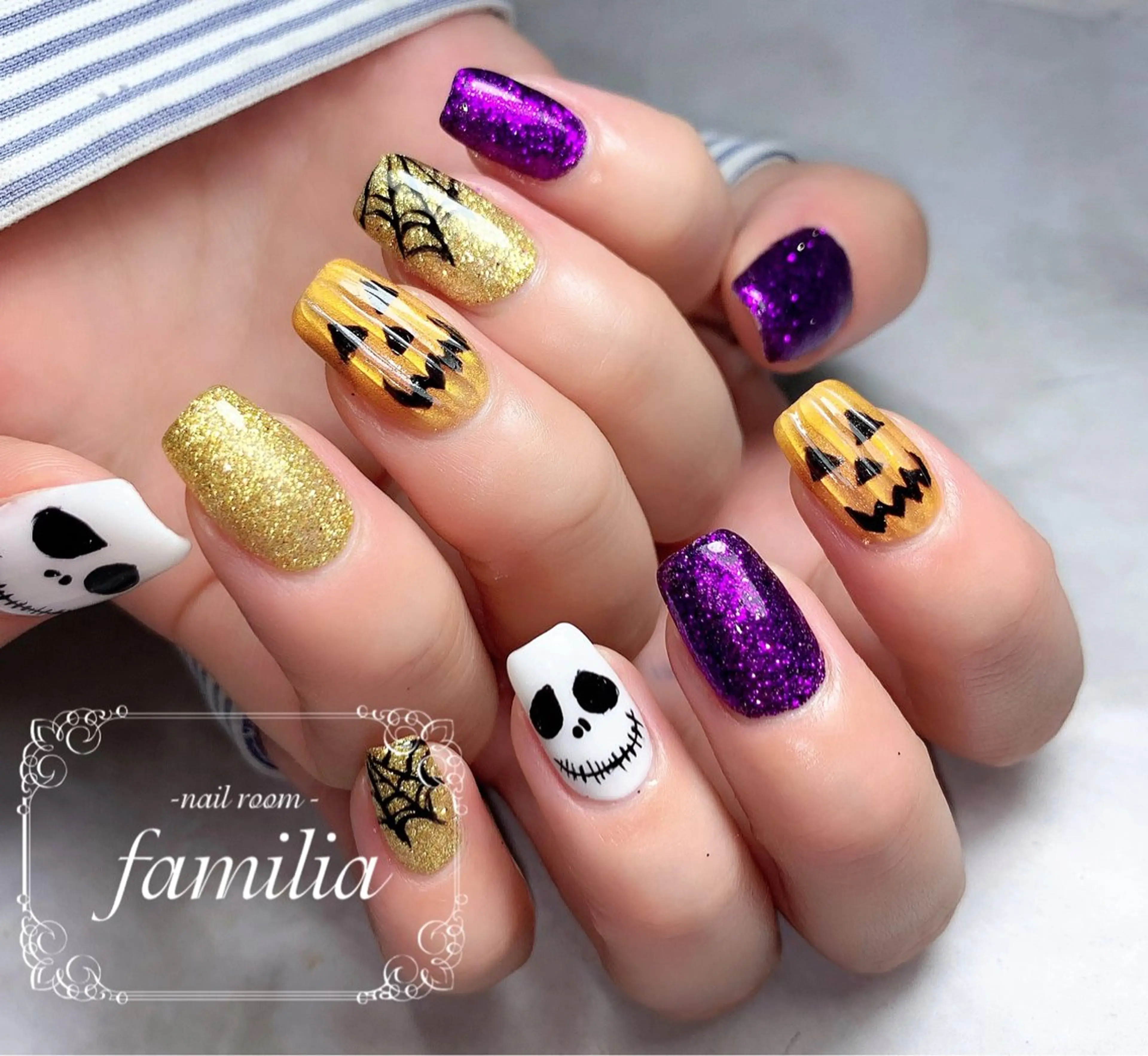 ネイル ハロウィン ハンドネイル -nailroom- familiaのネイルデザイン