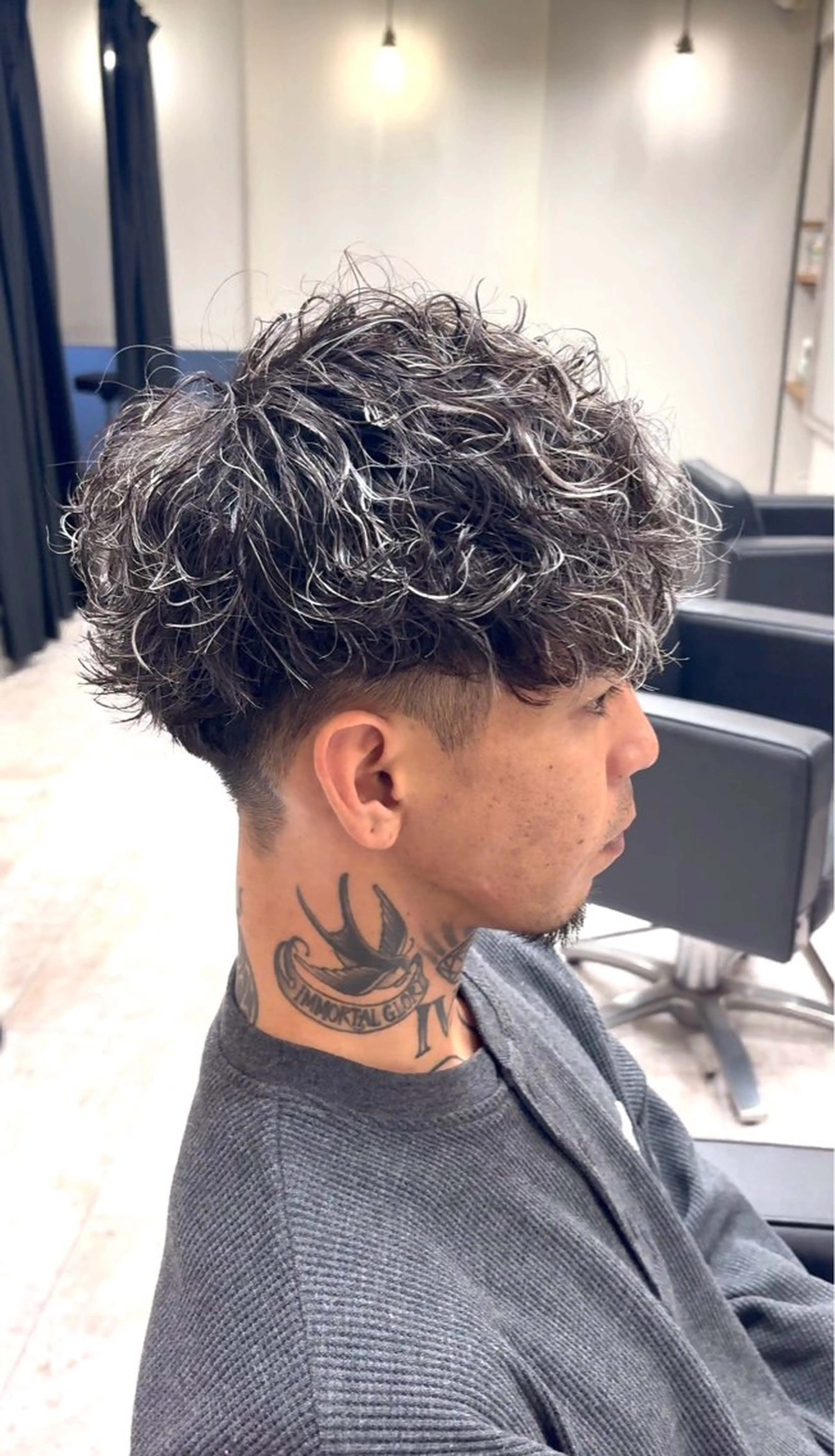 パーマ メンズ メンズサロン リョウタのヘアスタイル