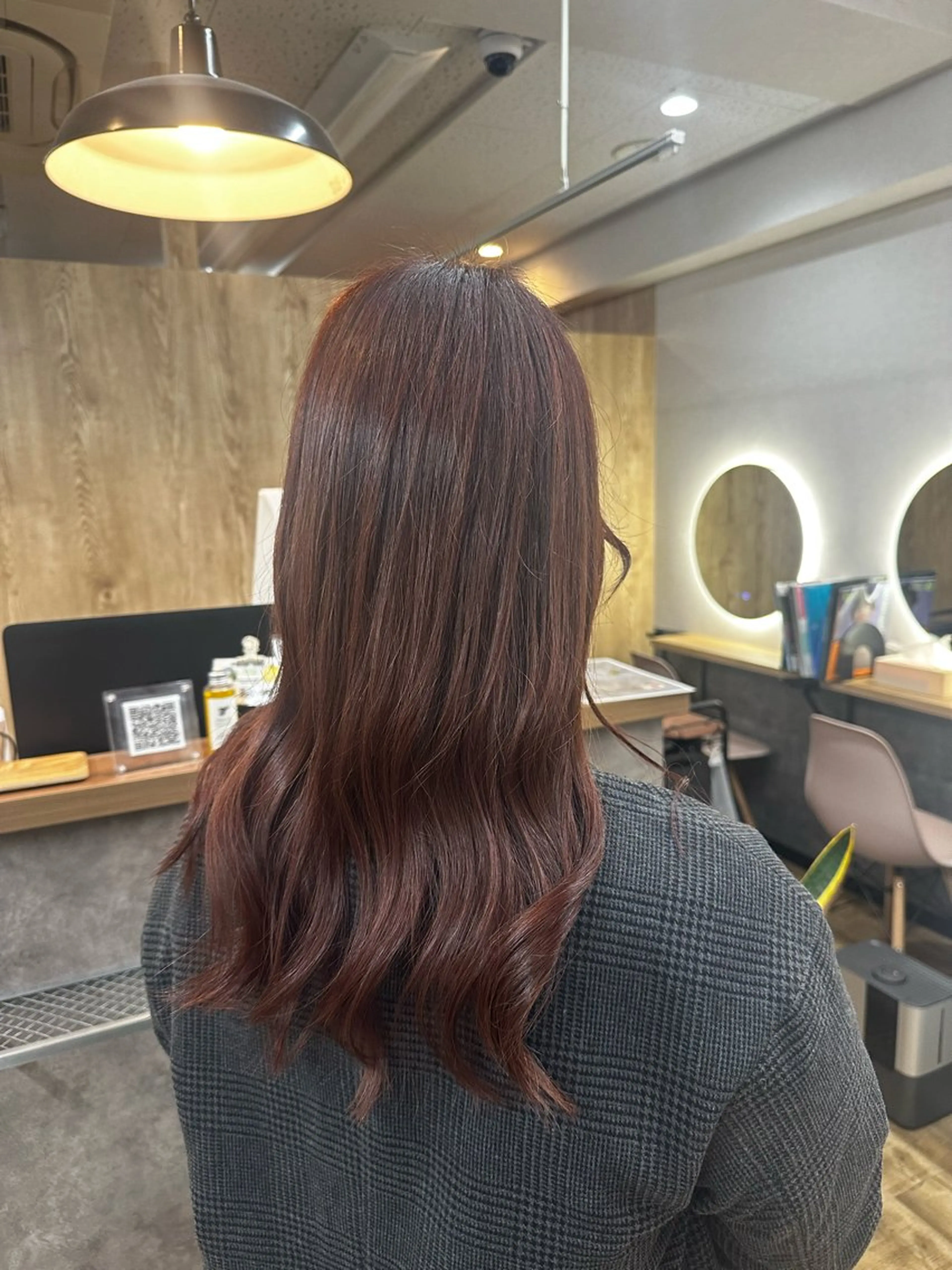 ロング カラー ベージュカラー ピンクカラー ピンクベージュ カット ヘアカラー トリートメント TELA HAIR南流山店所属・TELA HAIR Annaのヘアスタイル